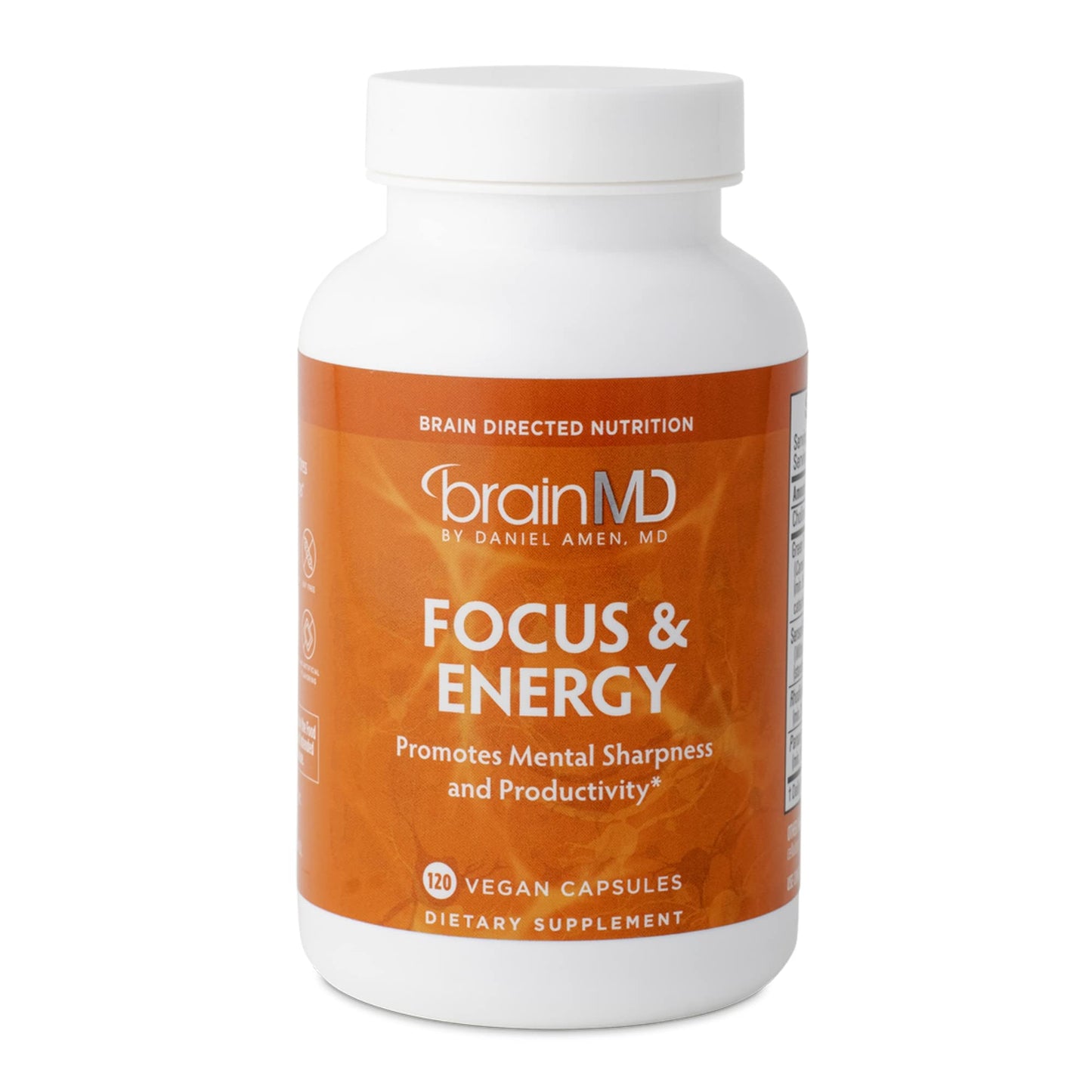 BRAINMD Dr Amen Focus & Energy 120 Capsules