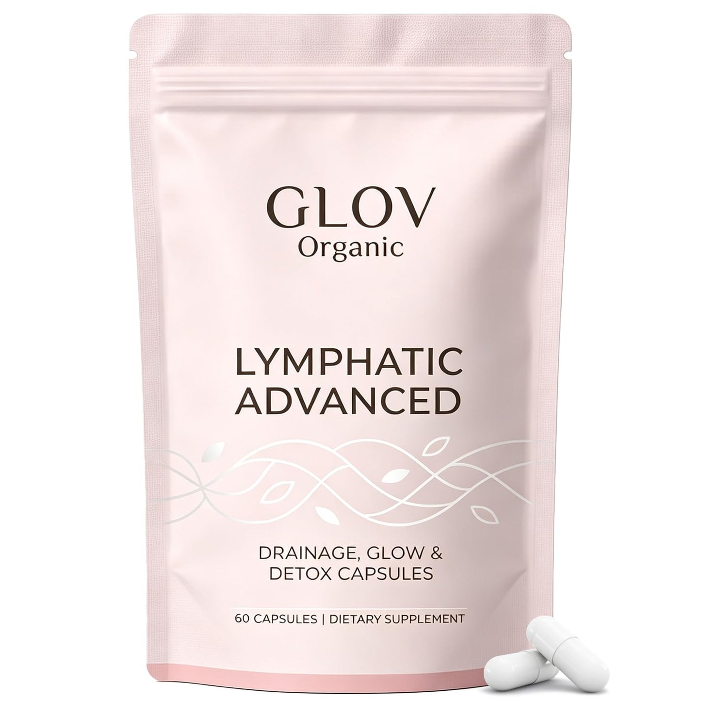 Glov Organic Glov Lymphatic Advanced Drainage Glow Detox 60 Capsules