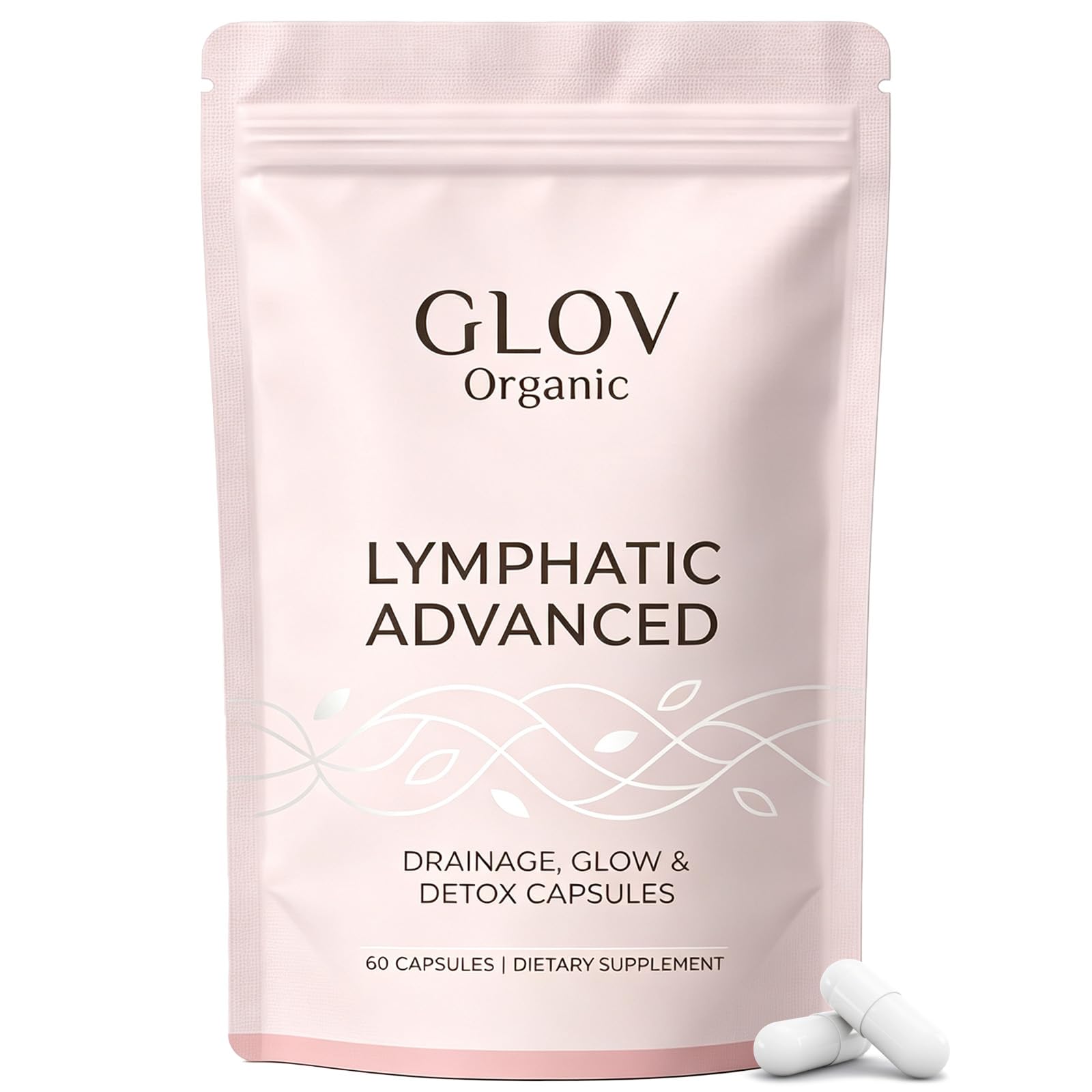 Glov Organic Glov Lymphatic Advanced Drainage Glow Detox 60 Capsules