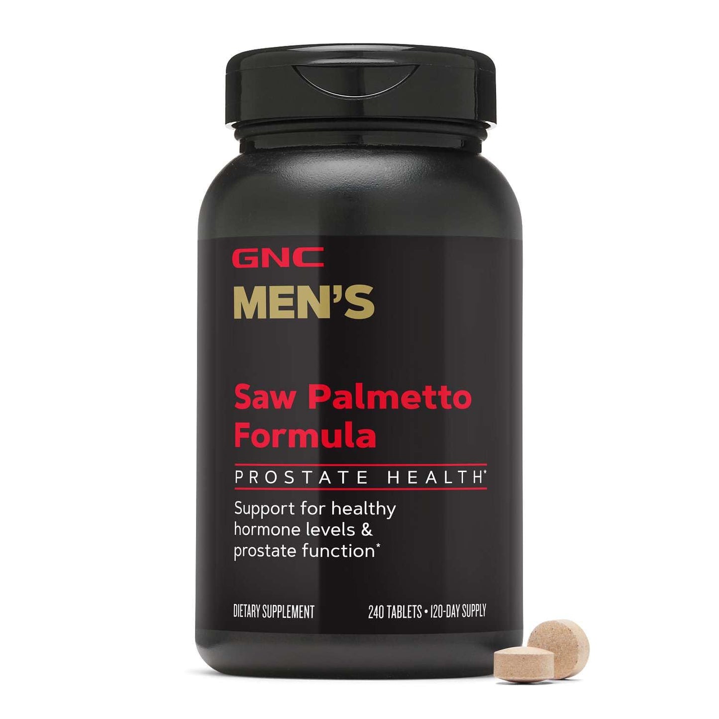 GNC Mega Men Saw Palmetto for Men Tablets, 240 Count