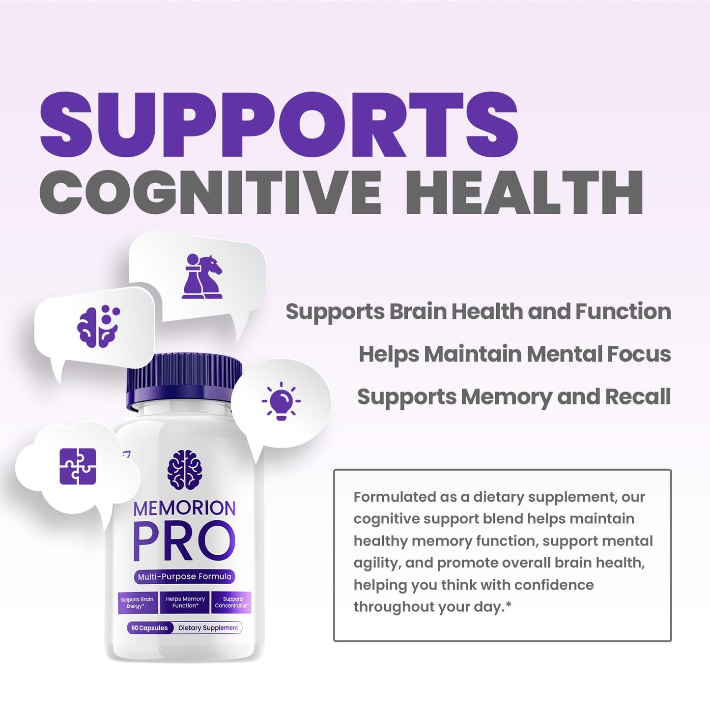 Indelo Memorion Pro Supplement Capsules 60 Count