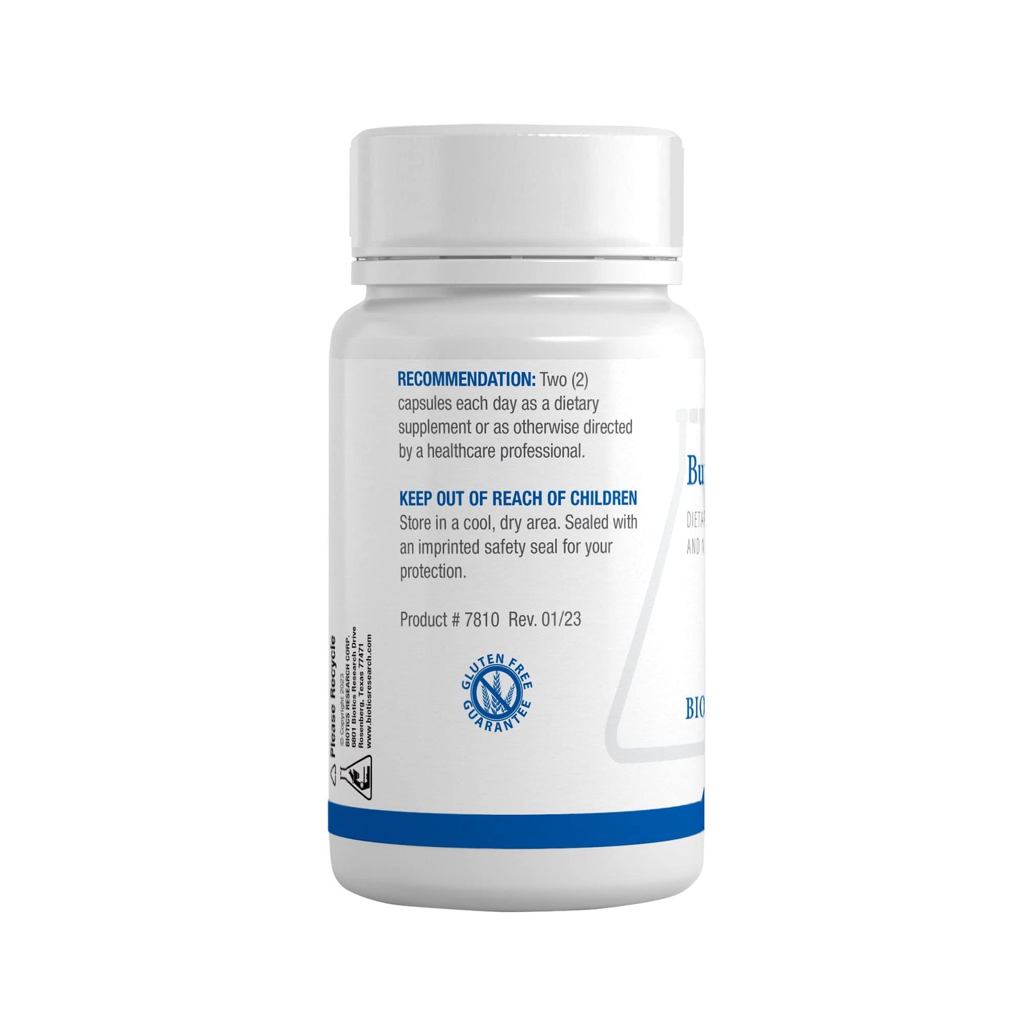 Biotics Research Butyric Cal Mag Intestinal Support Capsule, 60 Count