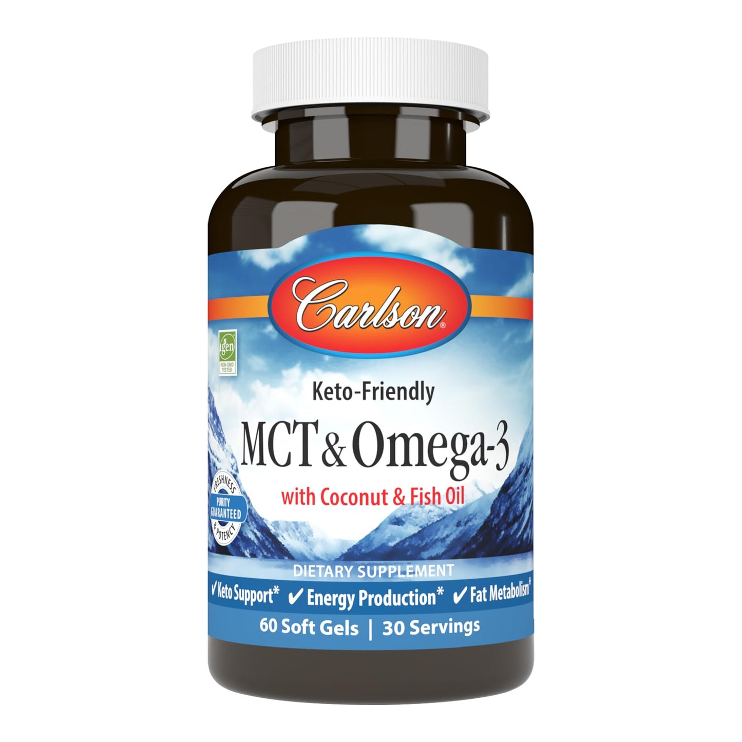 Carlson MCT & Omega-3 Softgels 60