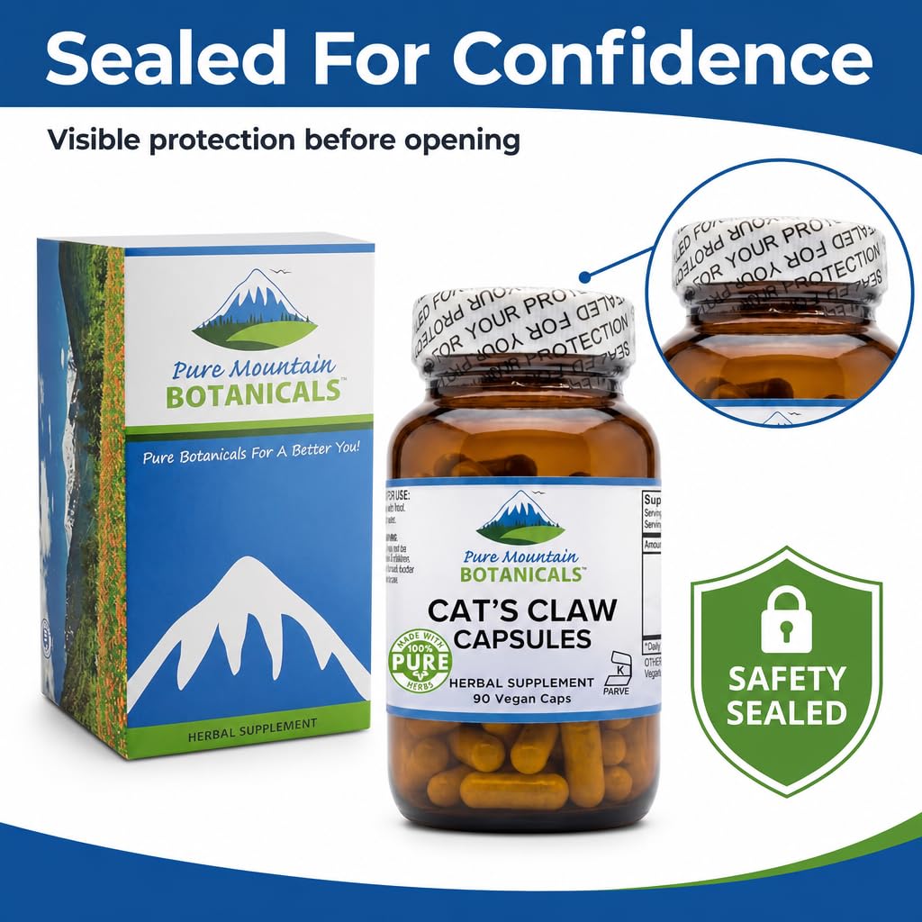 Pure Mountain Botanicals Cat’s Claw Capsules 90 Count