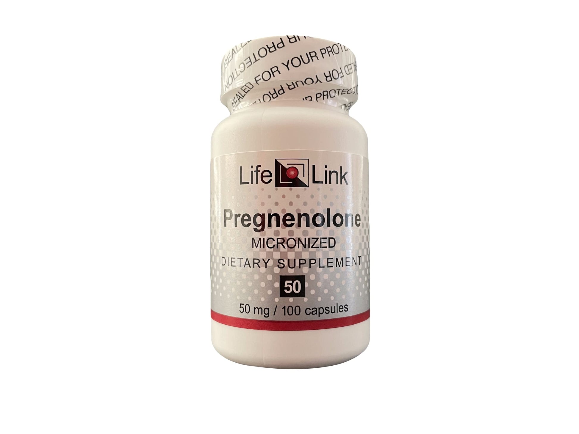 LifeLink Pregnenolone 50mg Capsules 100 Capsules