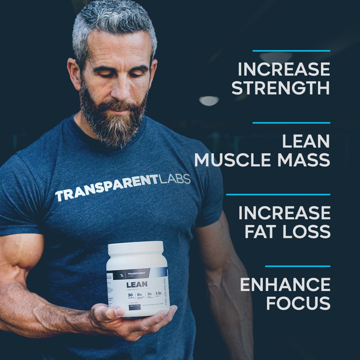 Transparent Labs Lean Pre-Workout Powder 30 Servings