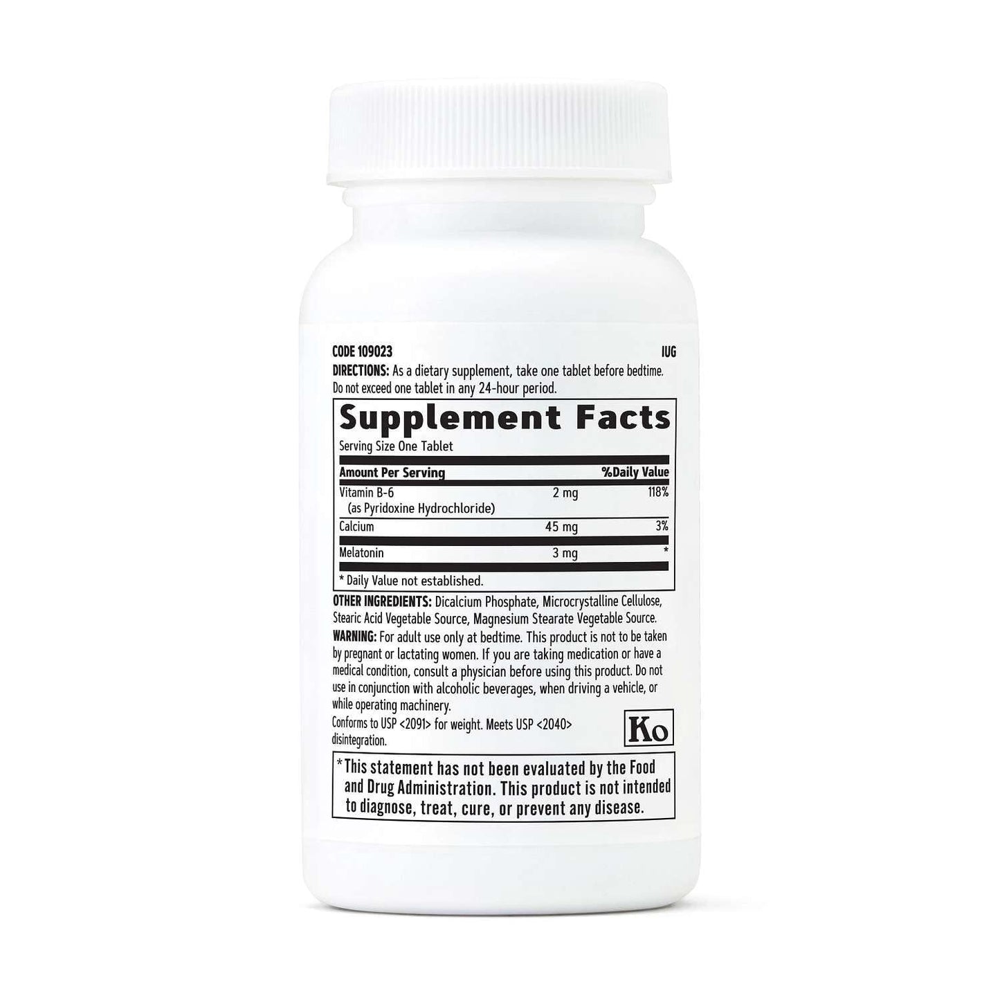 GNC Melatonin 3mg Supplement Tablet, 120 Count