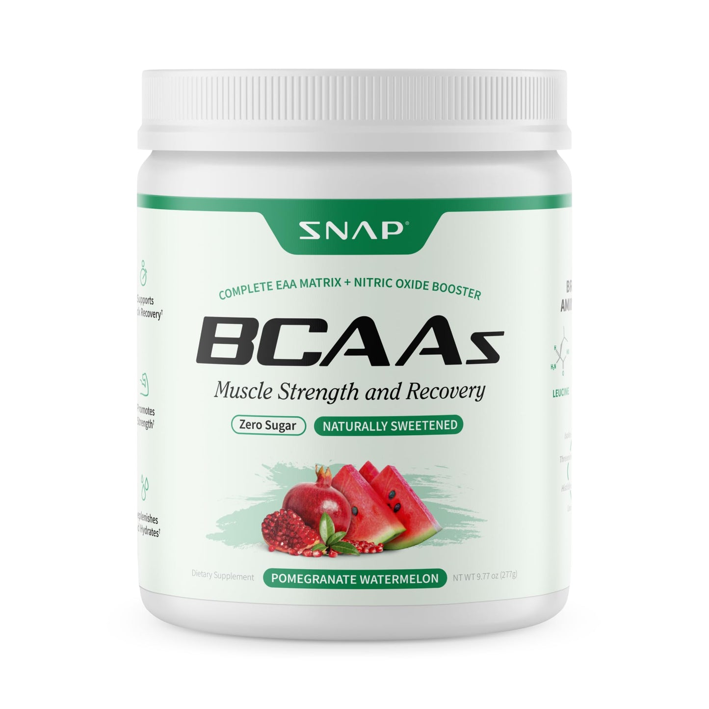 Snap Supplements BCAA Powder 9.1 Ounces