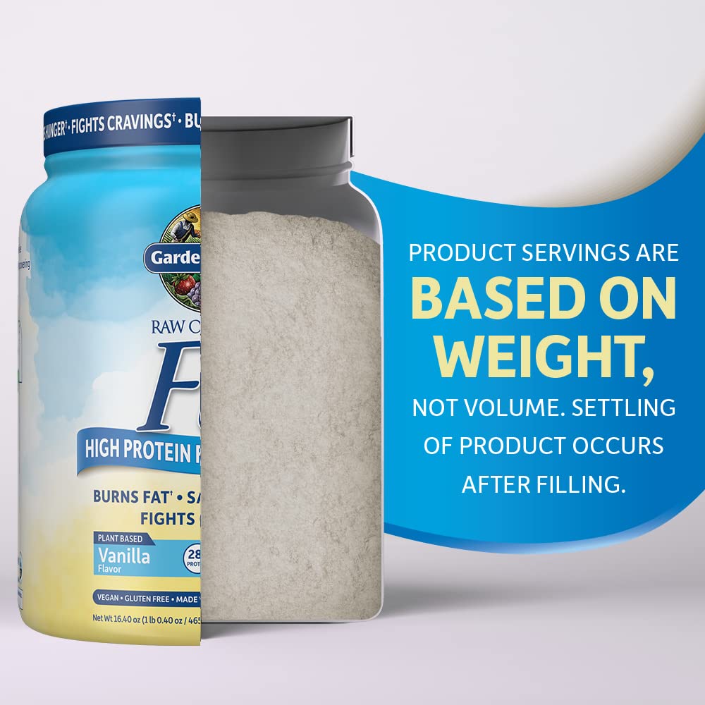 Garden of Life Raw Organic Fit Vanilla Flavor Vegan Protein Powder, 16.4 oz