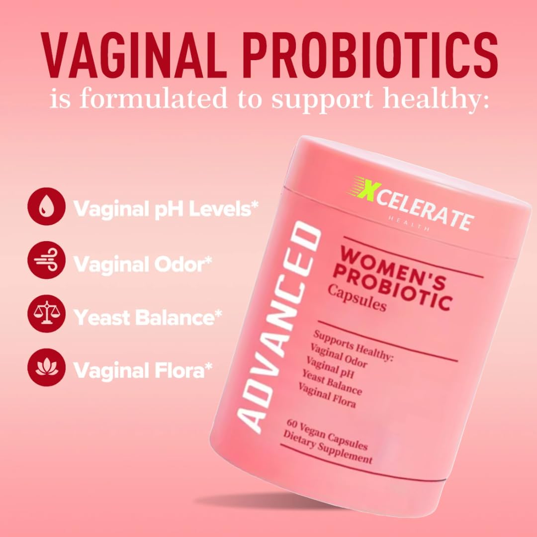NeuVelleNutrition Women’s Health Feminine Probiotic – Vaginal Health & pH Balance Support – Daily Probiotic for Women with Lactobacillus acidophilus, reuteri, fermentum – Feminine Care, Gut & Odor Support, 60 Capsules