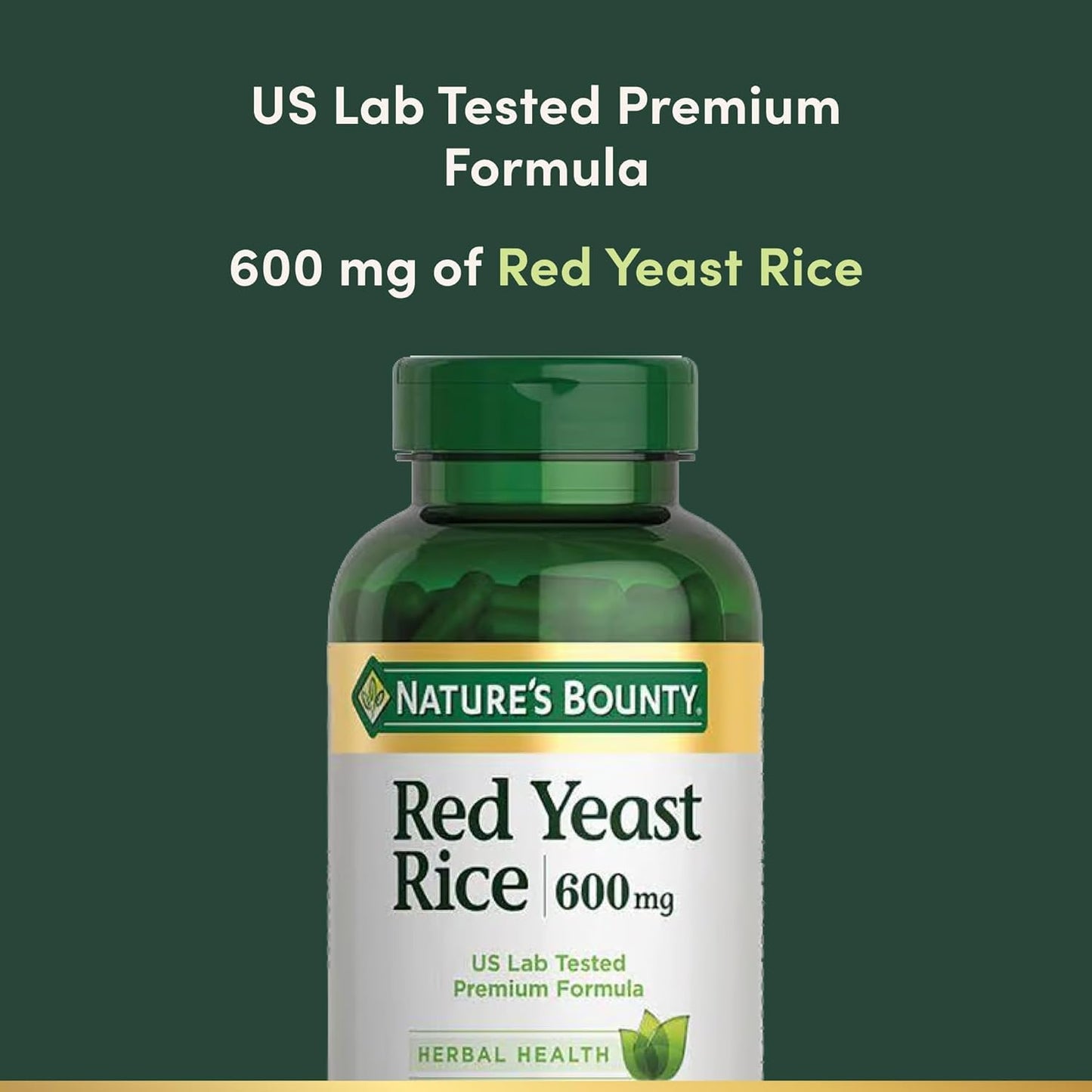 Nature's Bounty Red Yeast Rice 600mg Capsules 240
