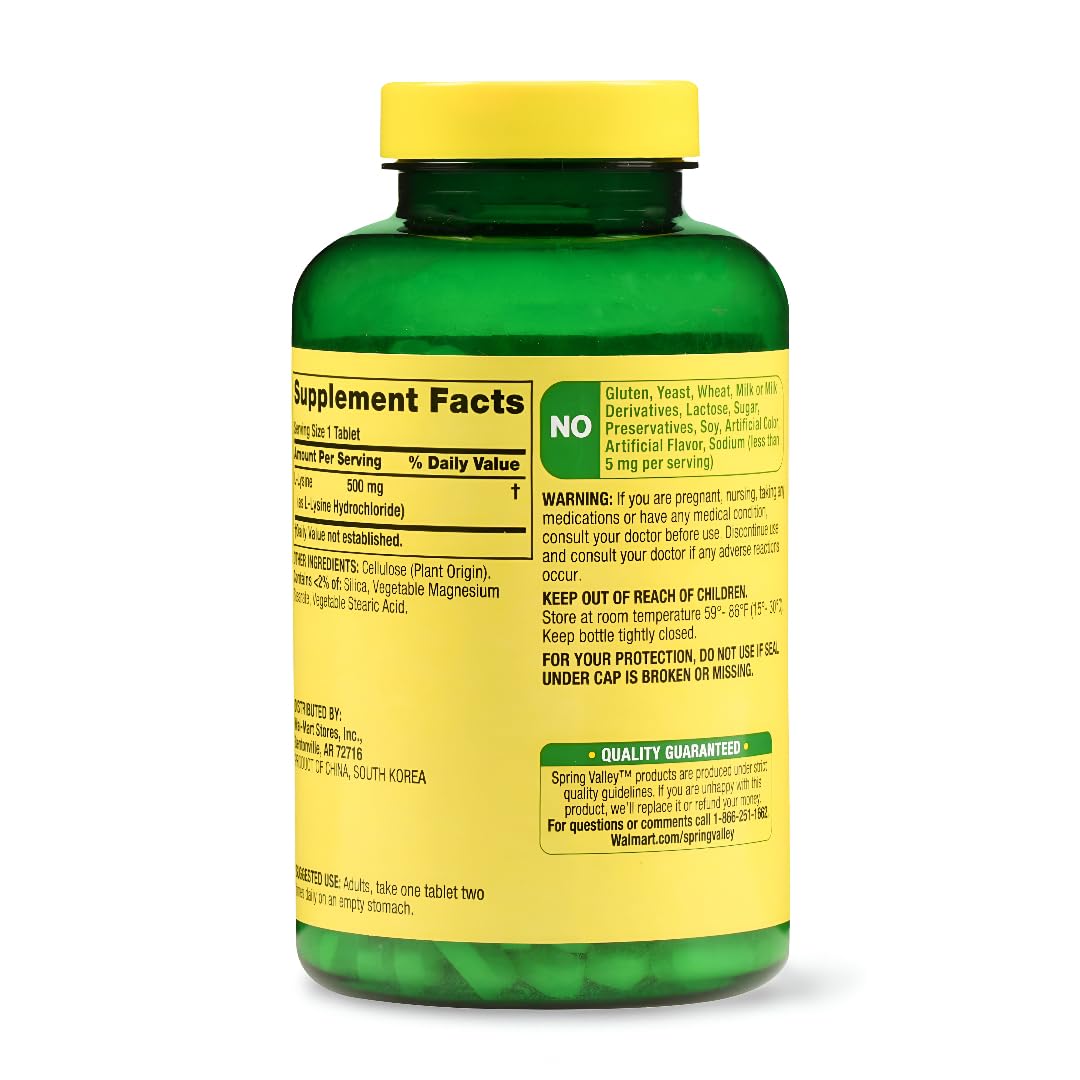Spring Valley L-Lysine Softgels 250