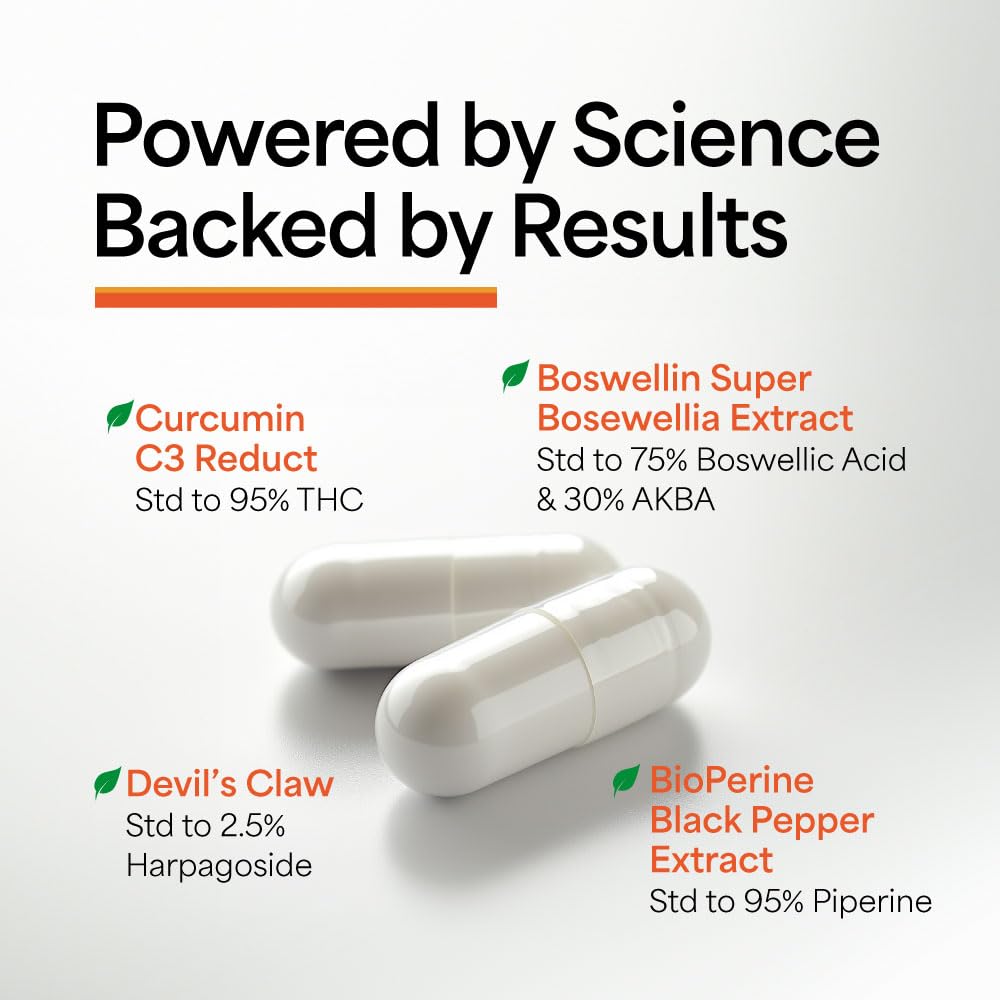 LABO Nutrition FlexC MAX EX with Turmeric Curcumin C3 Reduct 95% Tetrahydrocurcuminoids, Bioperine, Boswellia Extract & Devil’s Claw 120 Capsules
