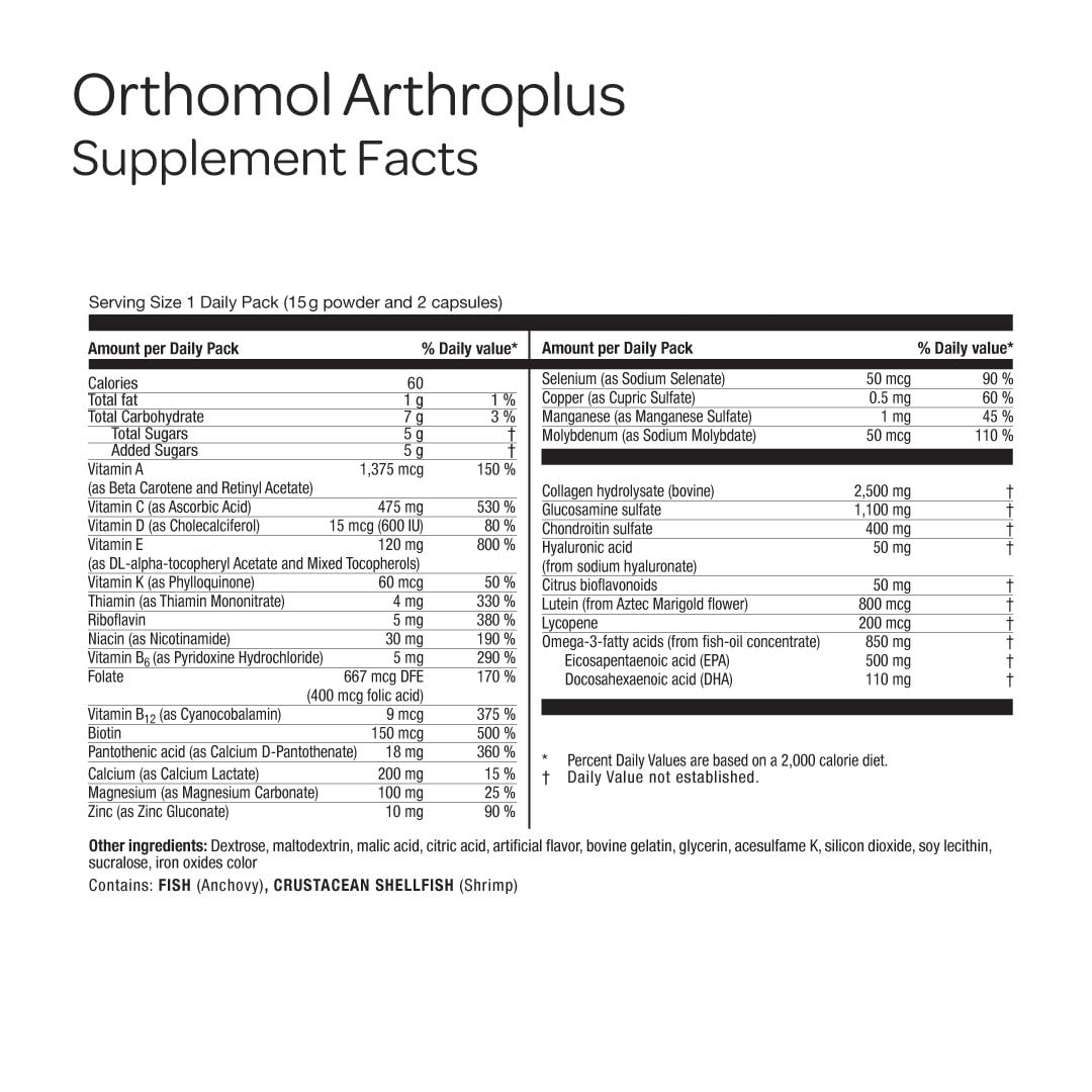 Orthomol Arthroplus Capsule 30 Count