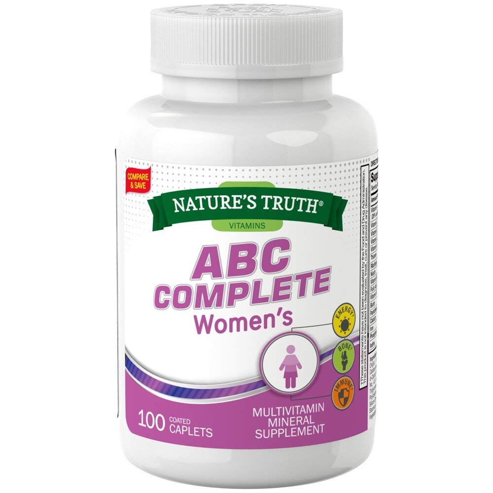 Nature's Truth ABC Complete Women's Multivitamin Caplets 200 Count