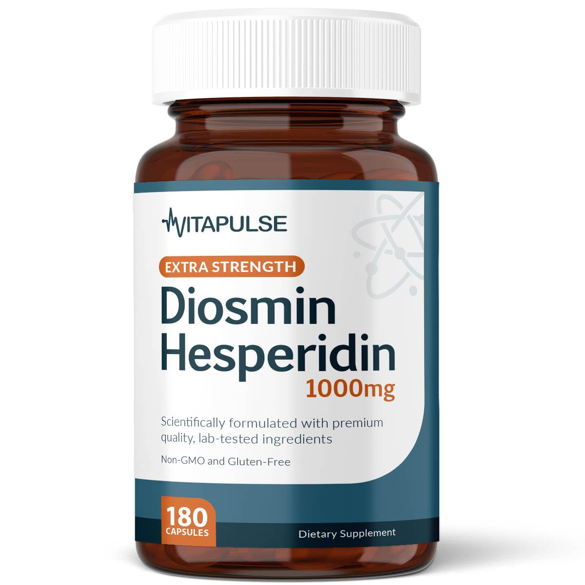 VitaPulse Hesperidin Plus 1000mg Per Serving Capsule 180 Count