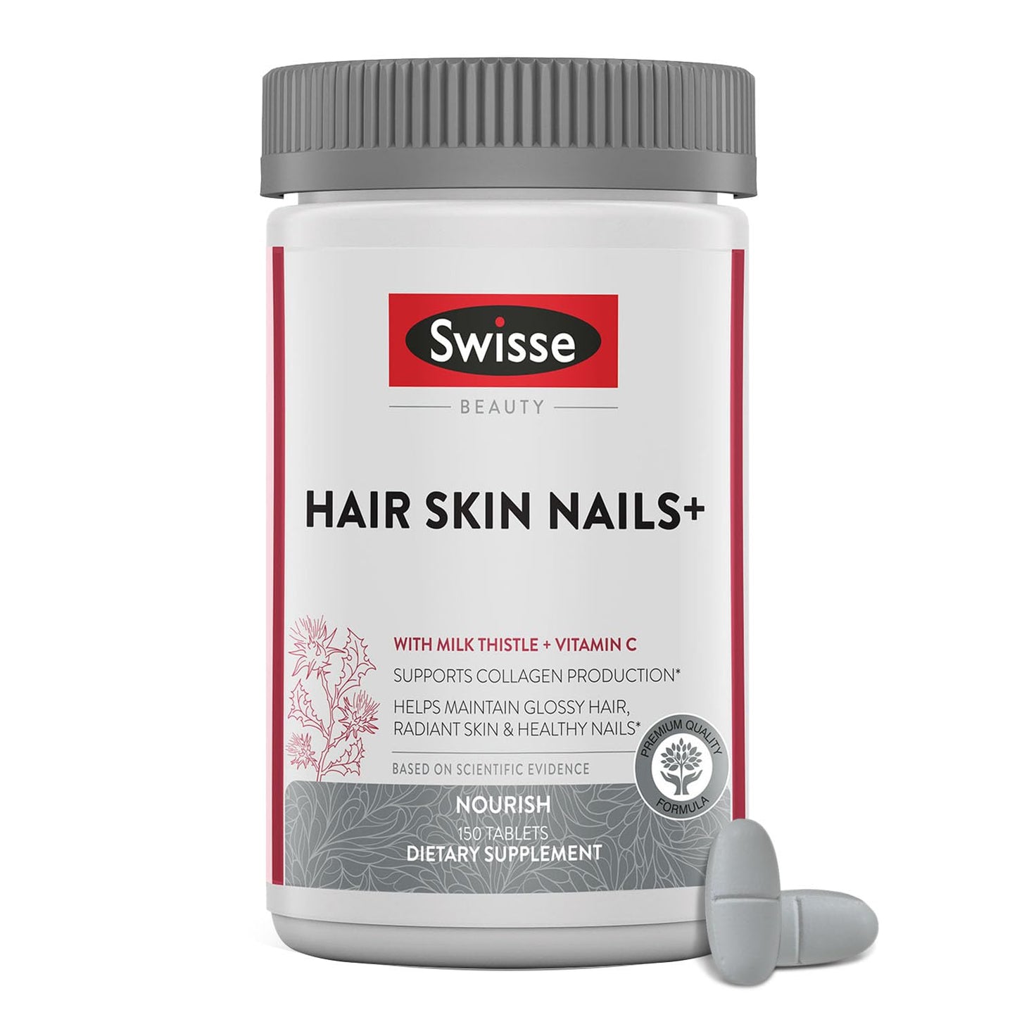Swisse Biotin Hair Skin and Nails Vitamins for Women & Men 150 Tablets