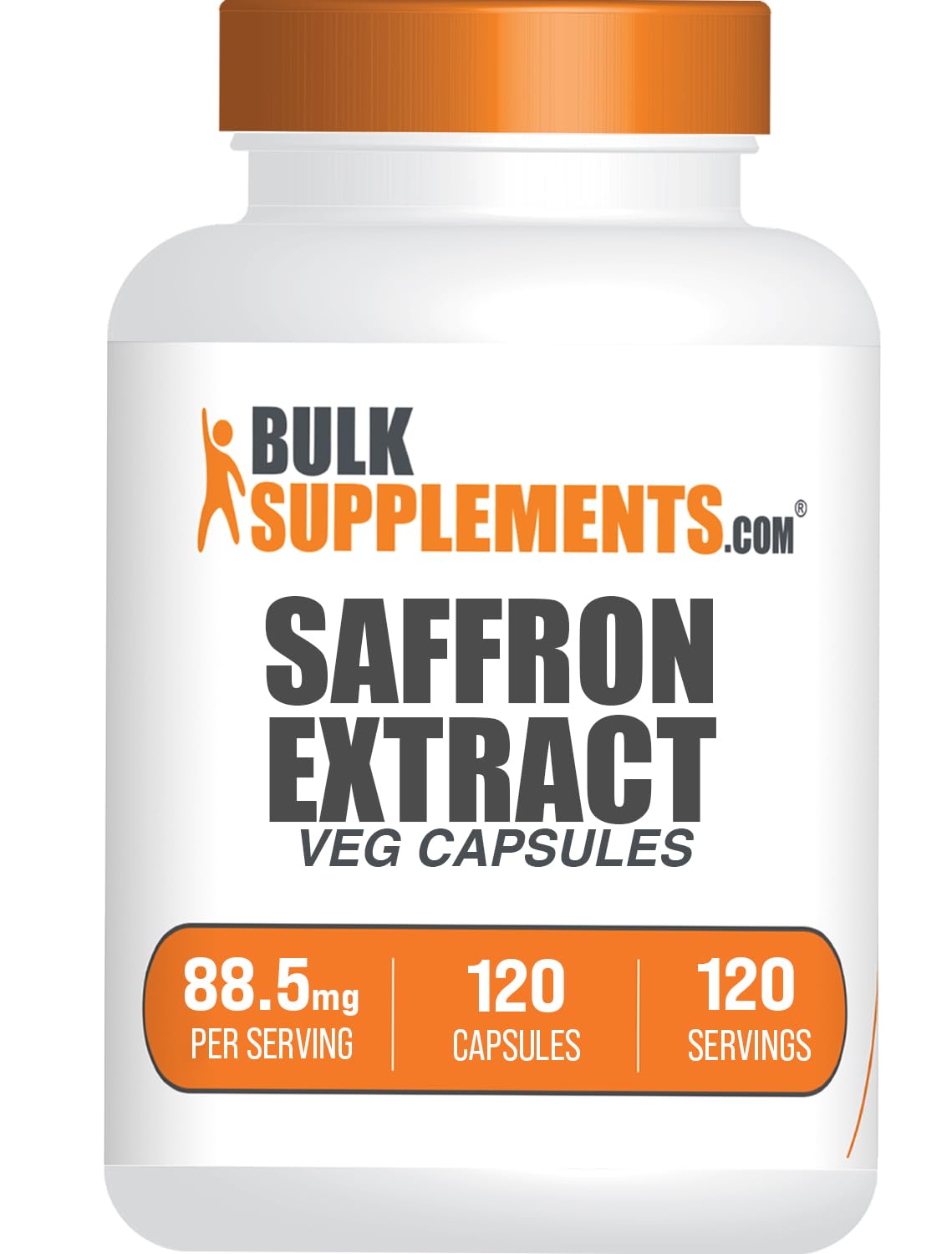 BulkSupplements Saffron Extract 120 Veg Capsules