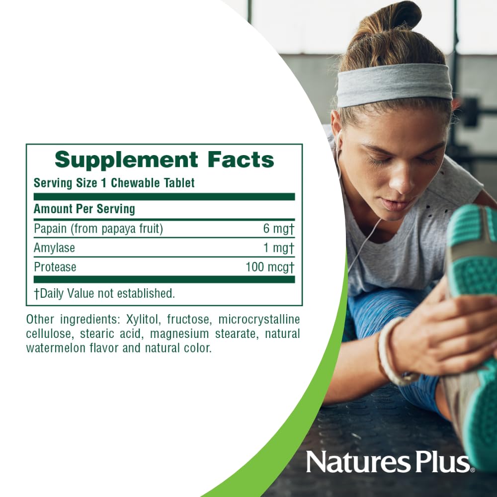 NaturesPlus Papaya Enzyme Tablets 180