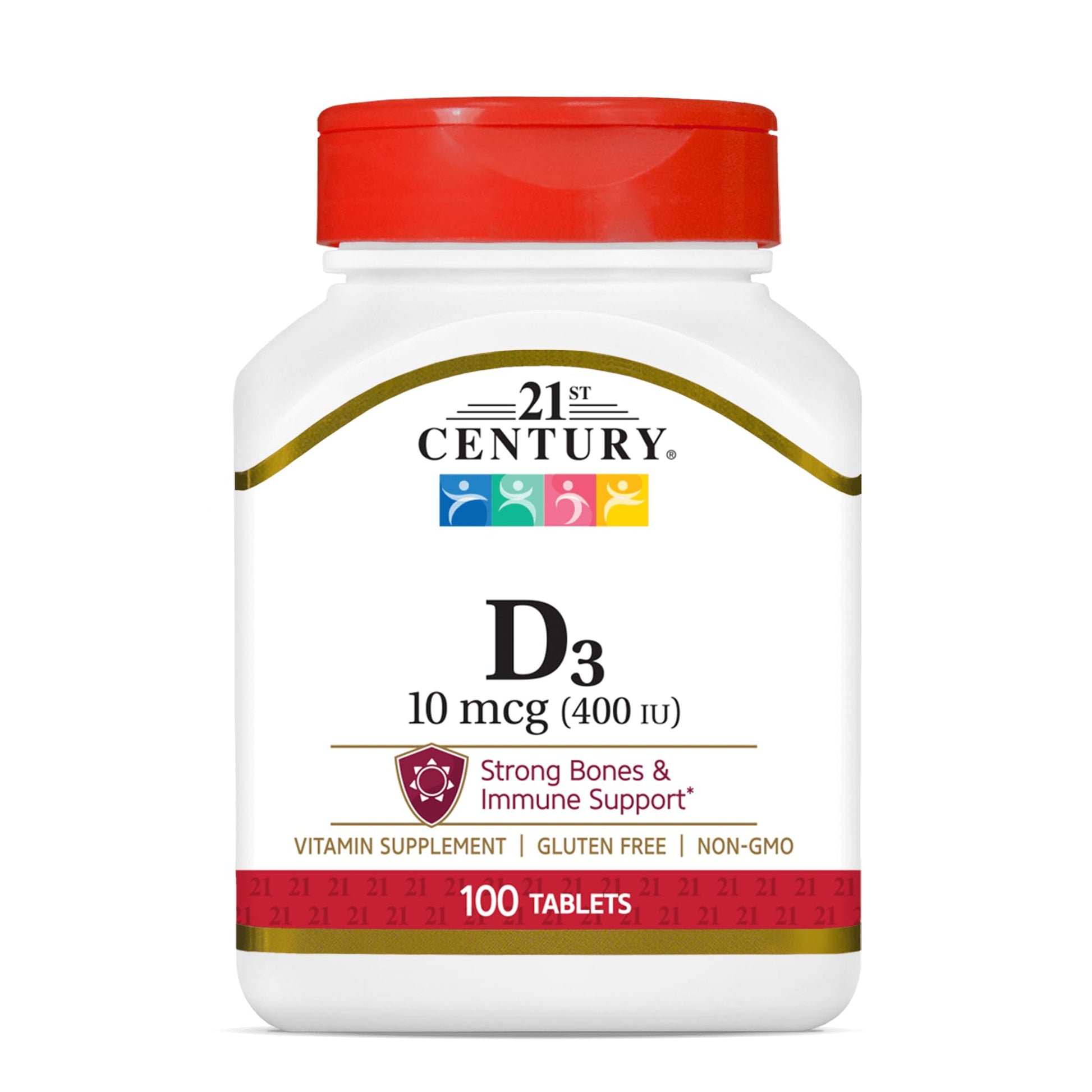 21st Century D3 400 IU Tablets, 100 Count