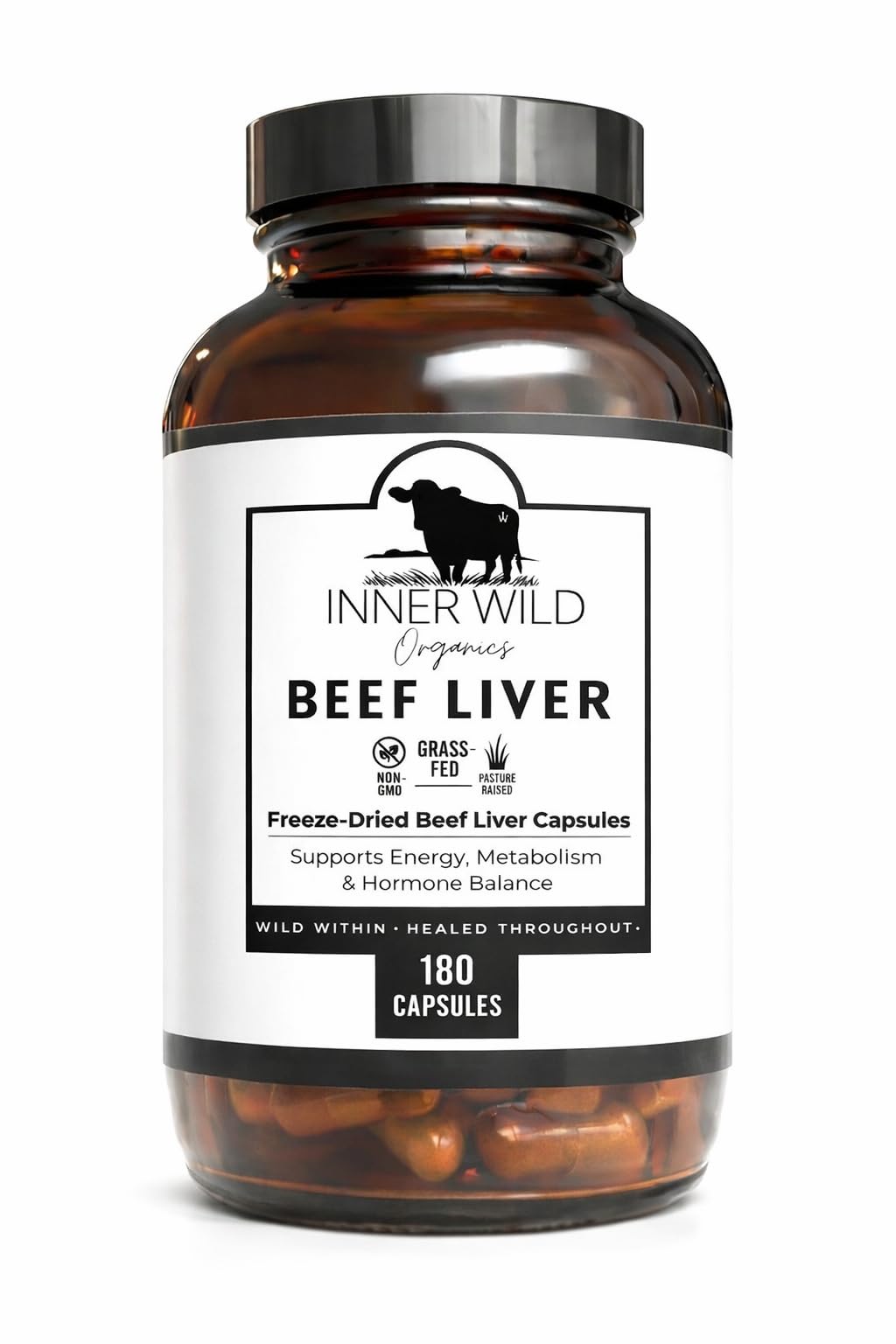 Inner Wild Organics Beef Liver Capsules 1 Count