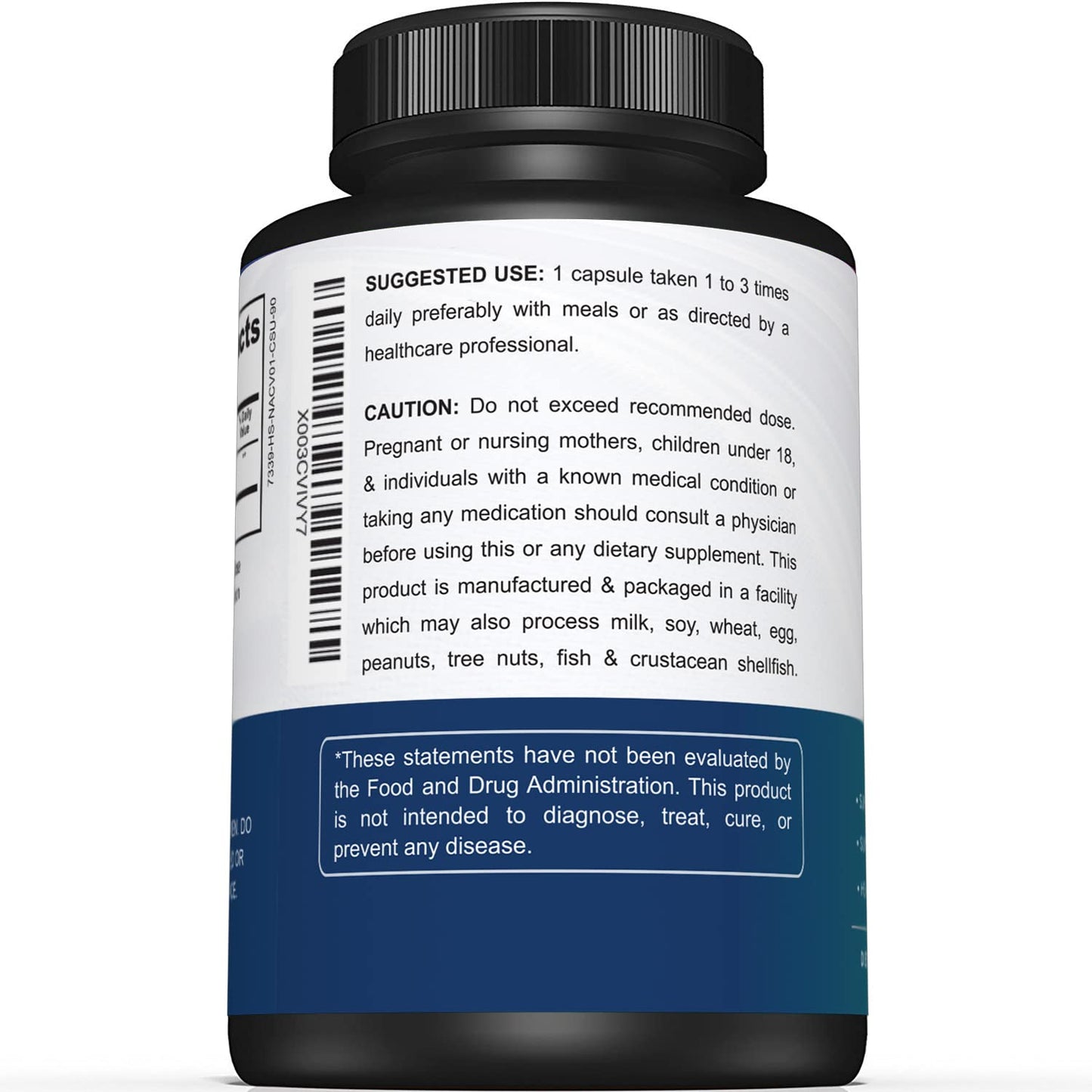 Sunergetic NAC Supplement N-Acetyl Cysteine 750mg Capsule, 90 Capsules