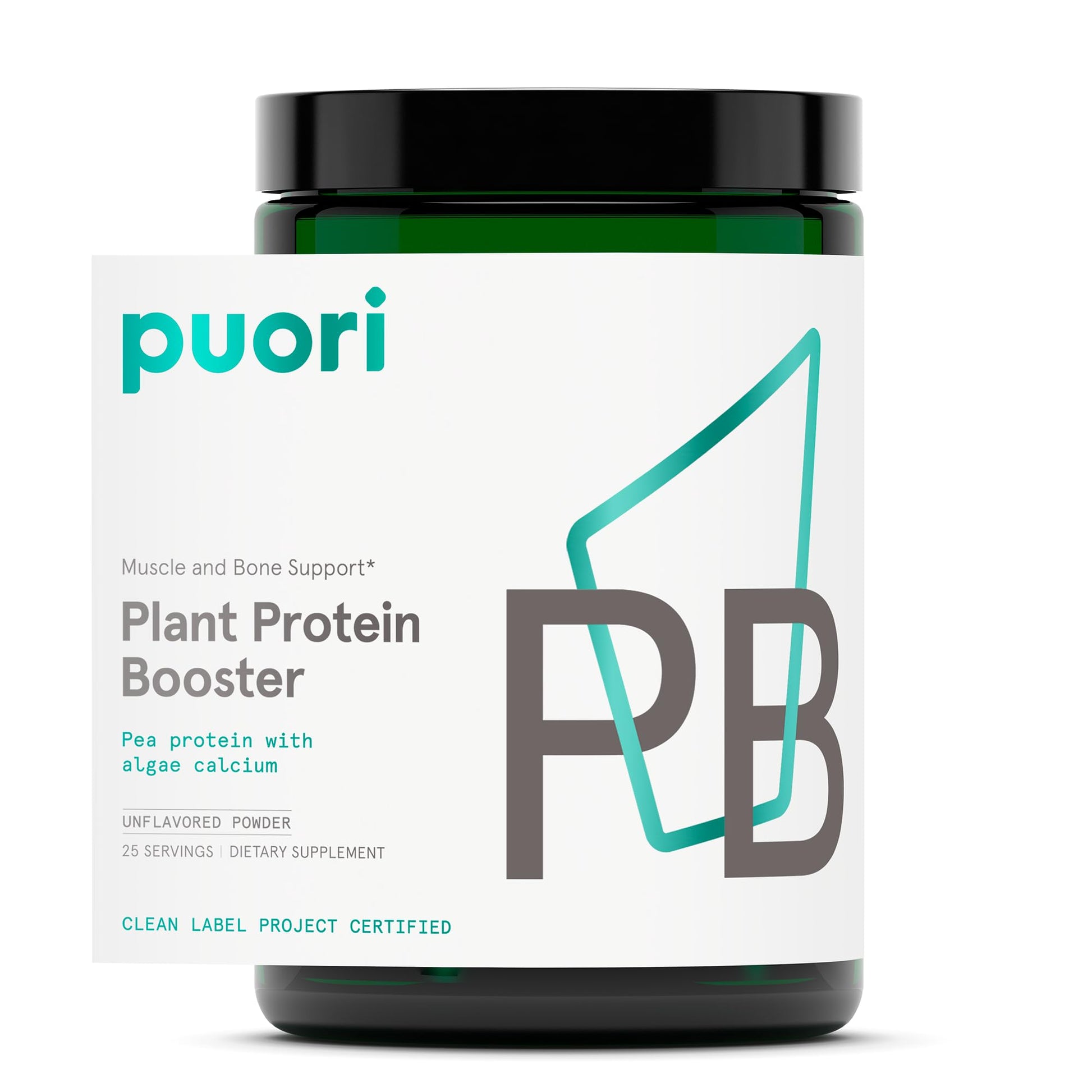 Puori Vegan Protein Powder, Unflavored, 11.2 Ounce