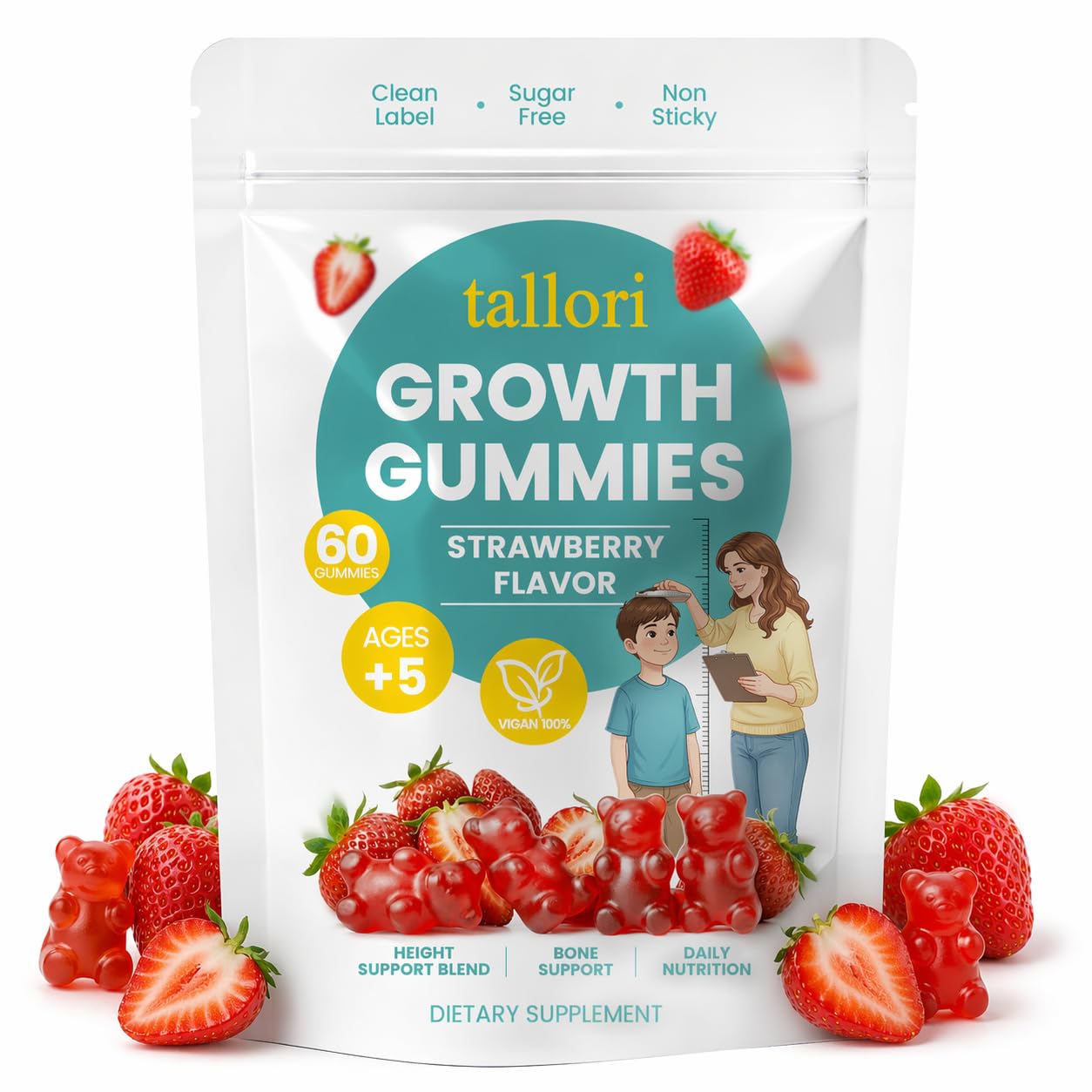 Pwkvsn Tallori Growth Gummies 60 Count