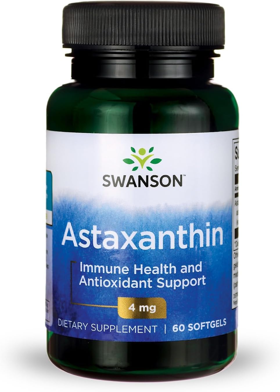 Swanson Astaxanthin Eye, Brain, and Skin Health Antioxidant Supplement Softgels 60