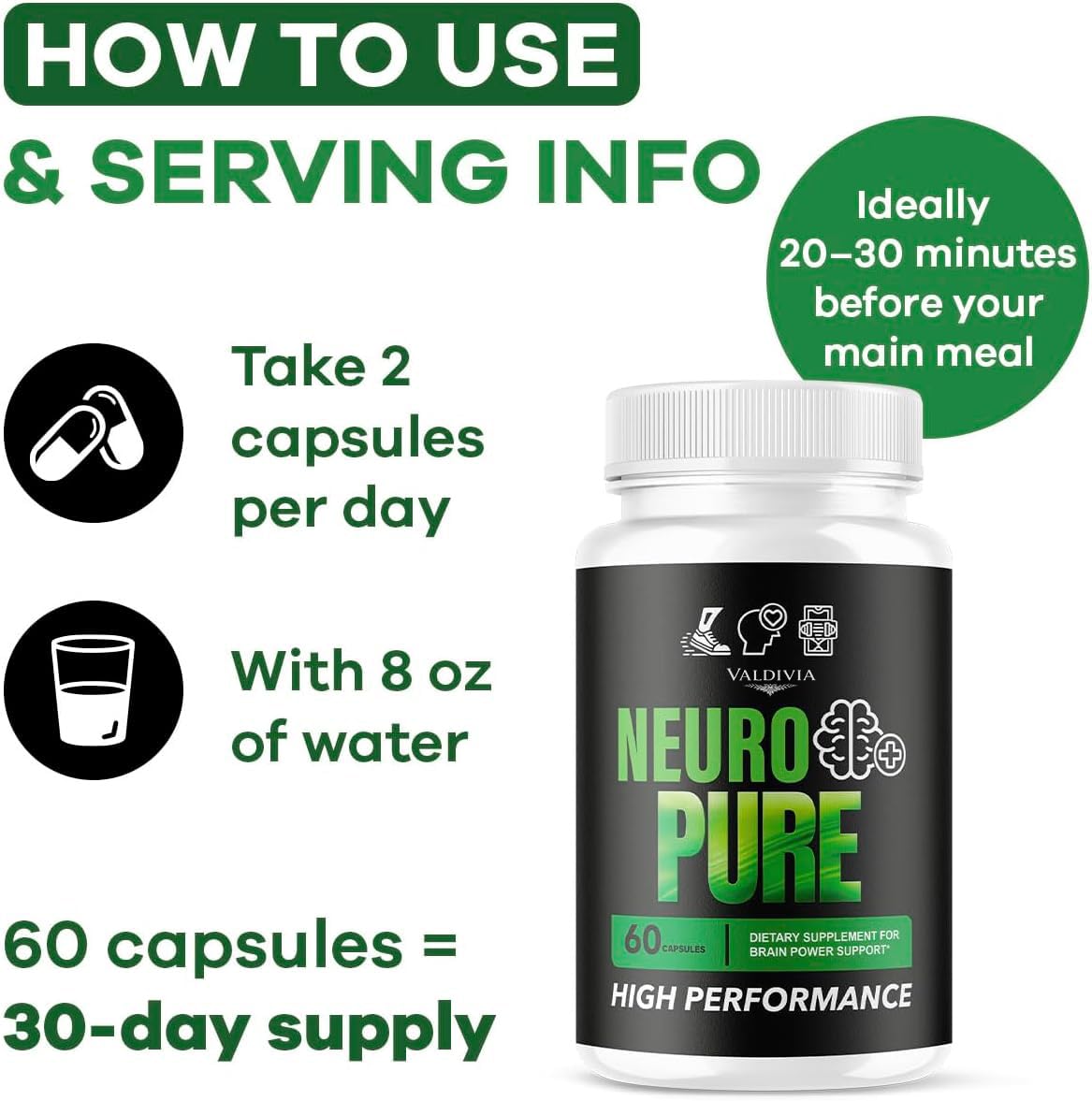 Valdivia Neuro Pure Capsules 300 Capsules