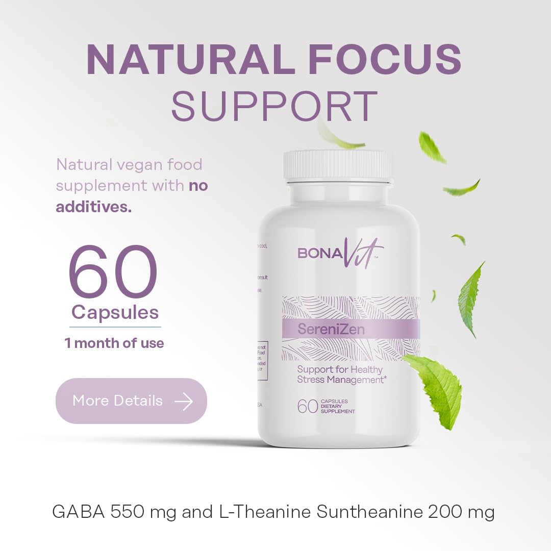 Bonavit Natural Anti-Stress Dietary Supplement Capsule 60 Count