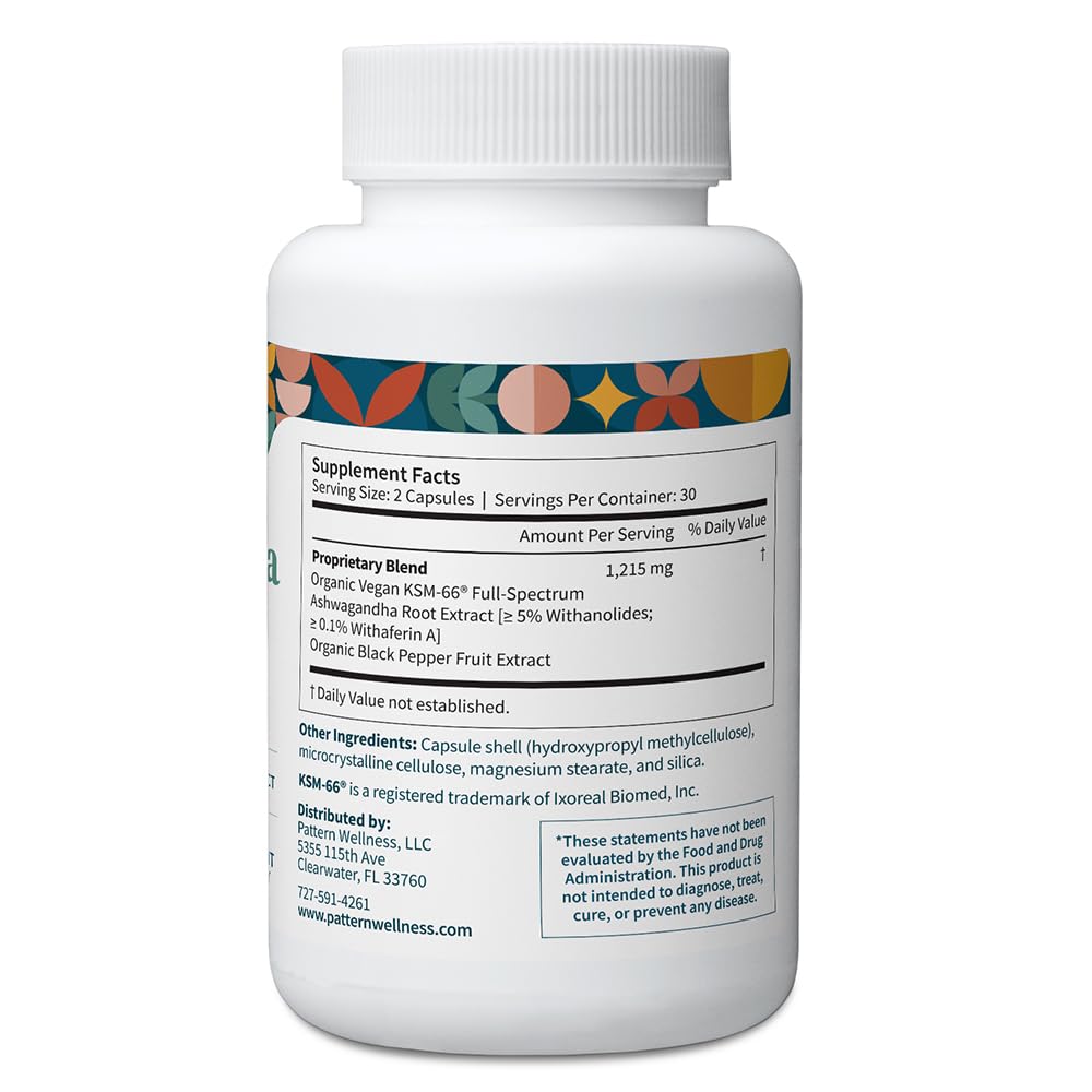 Pattern Wellness Ashwagandha Complex Capsule 360 Capsules