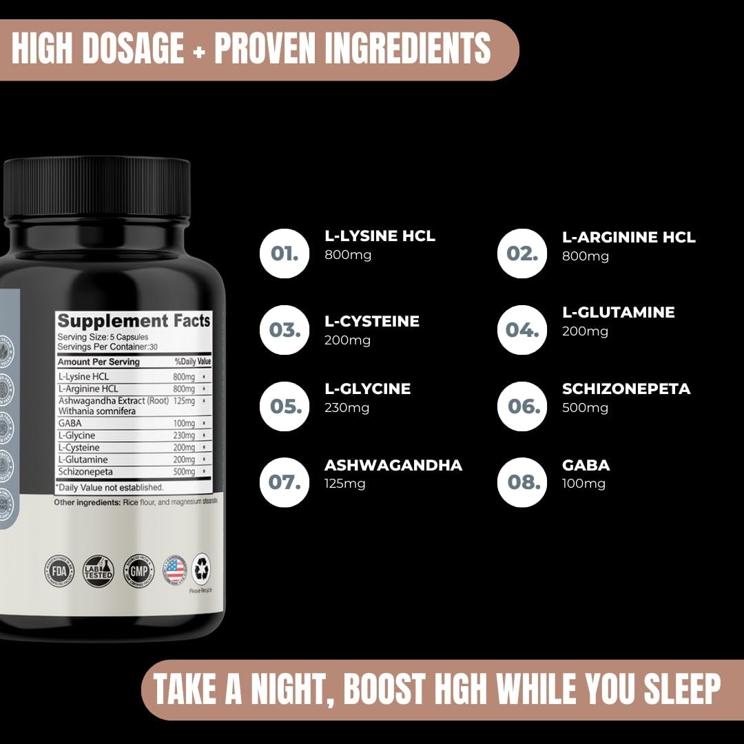 Evolve Nutraceuticals HGH Booster 2X Strength Capsule, 150 Count
