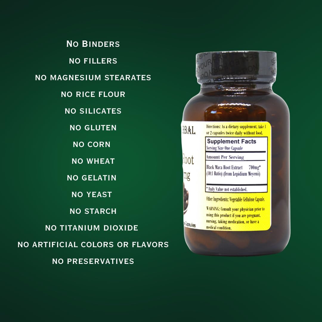 Barlowe's Herbal Elixirs Black Maca Capsule 60