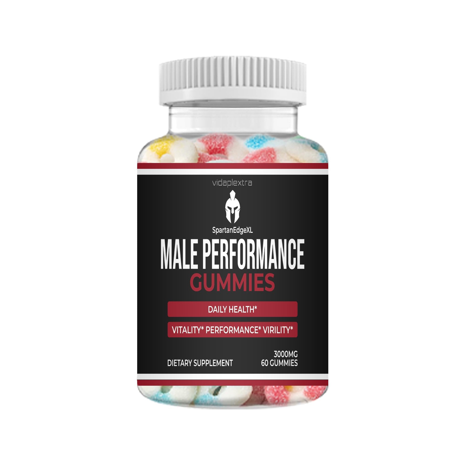 VIDAPLEXTRA Spartan Edge XL Mens Gummies, 60 Count