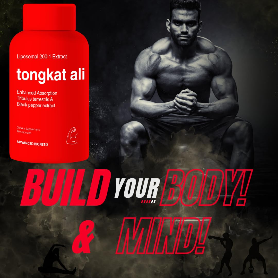 Advanced Bionetix Liposomal Longjack Tongkat Ali Extract Capsules 90 Count