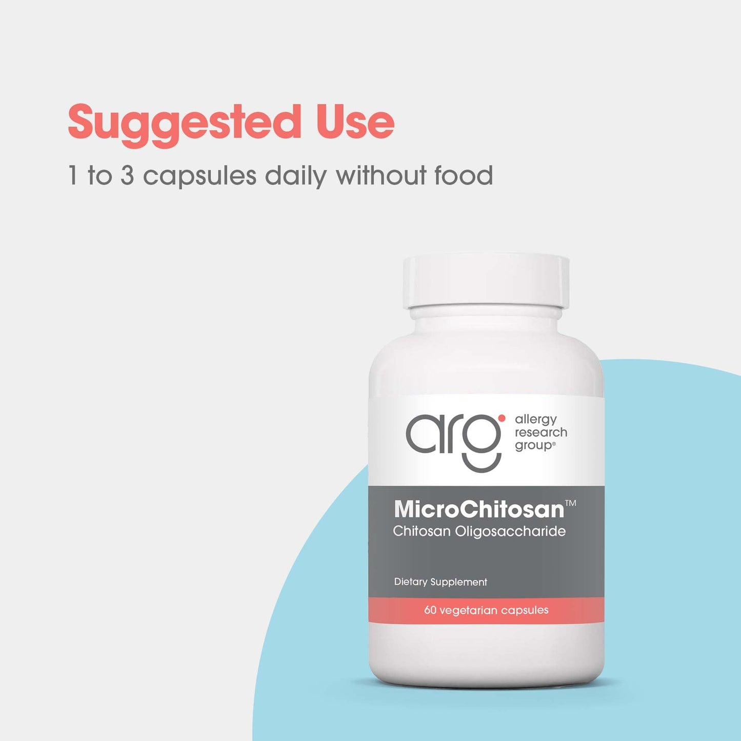 Allergy Research Group MicroChitosan Capsule 1800mg, 60 Count