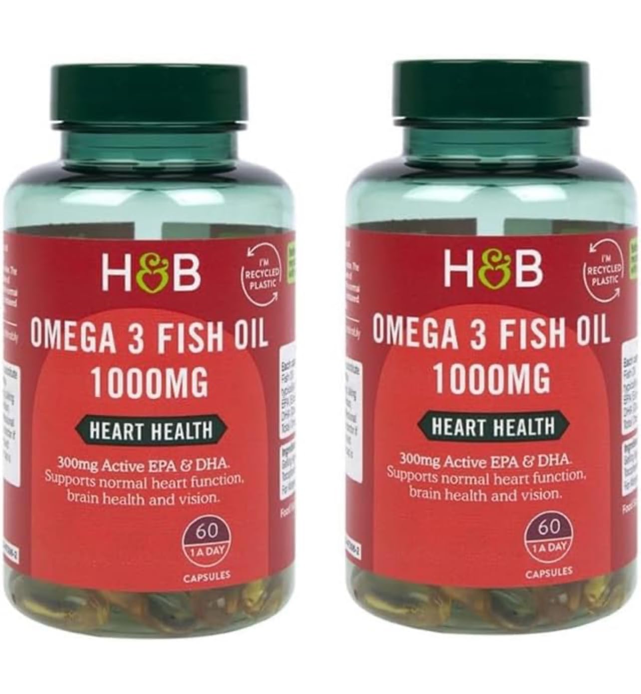 Generic Omega 3 Fish Oil 1000mg Capsules, 120 Capsules