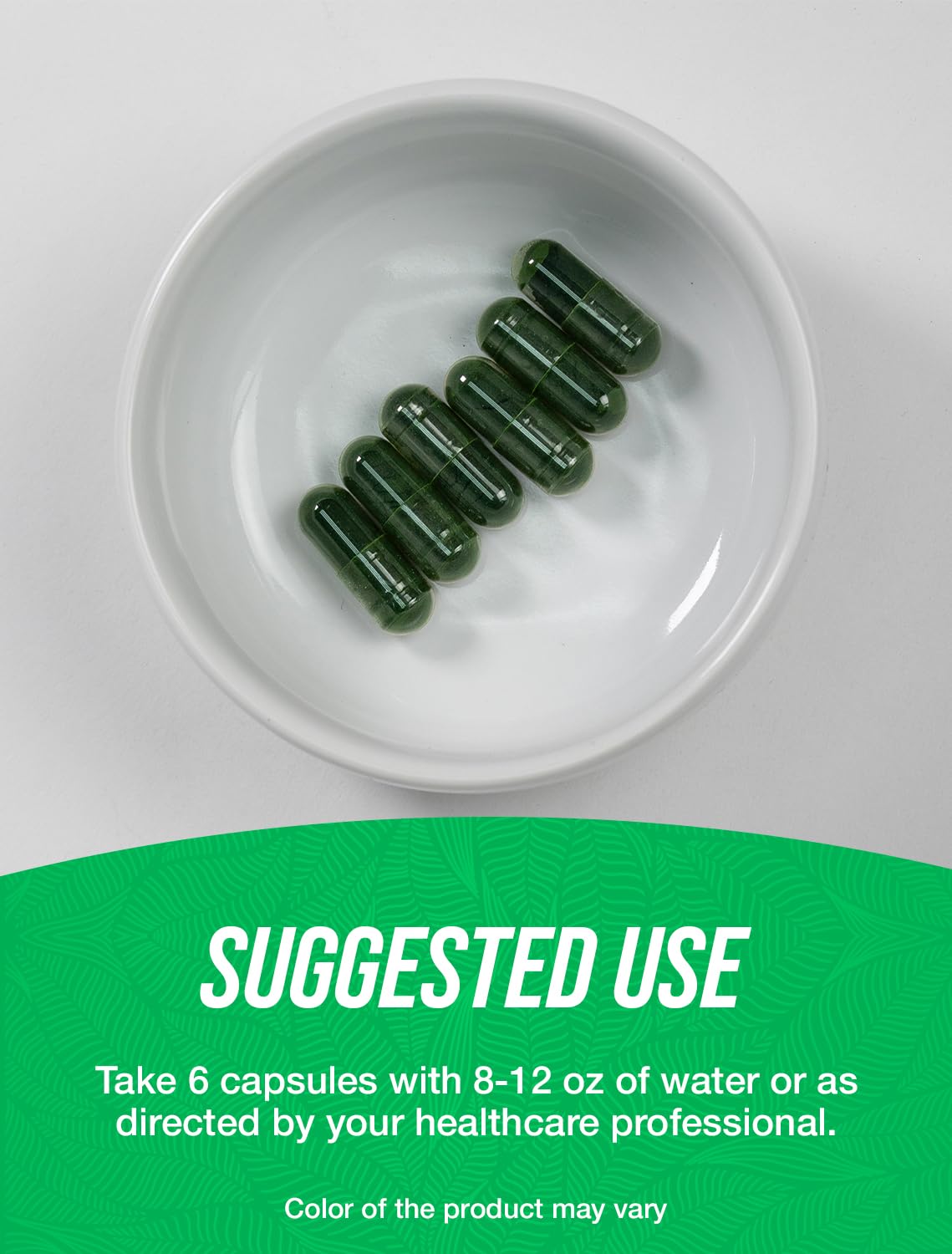 BulkSupplements Spirulina Capsules 180 Count