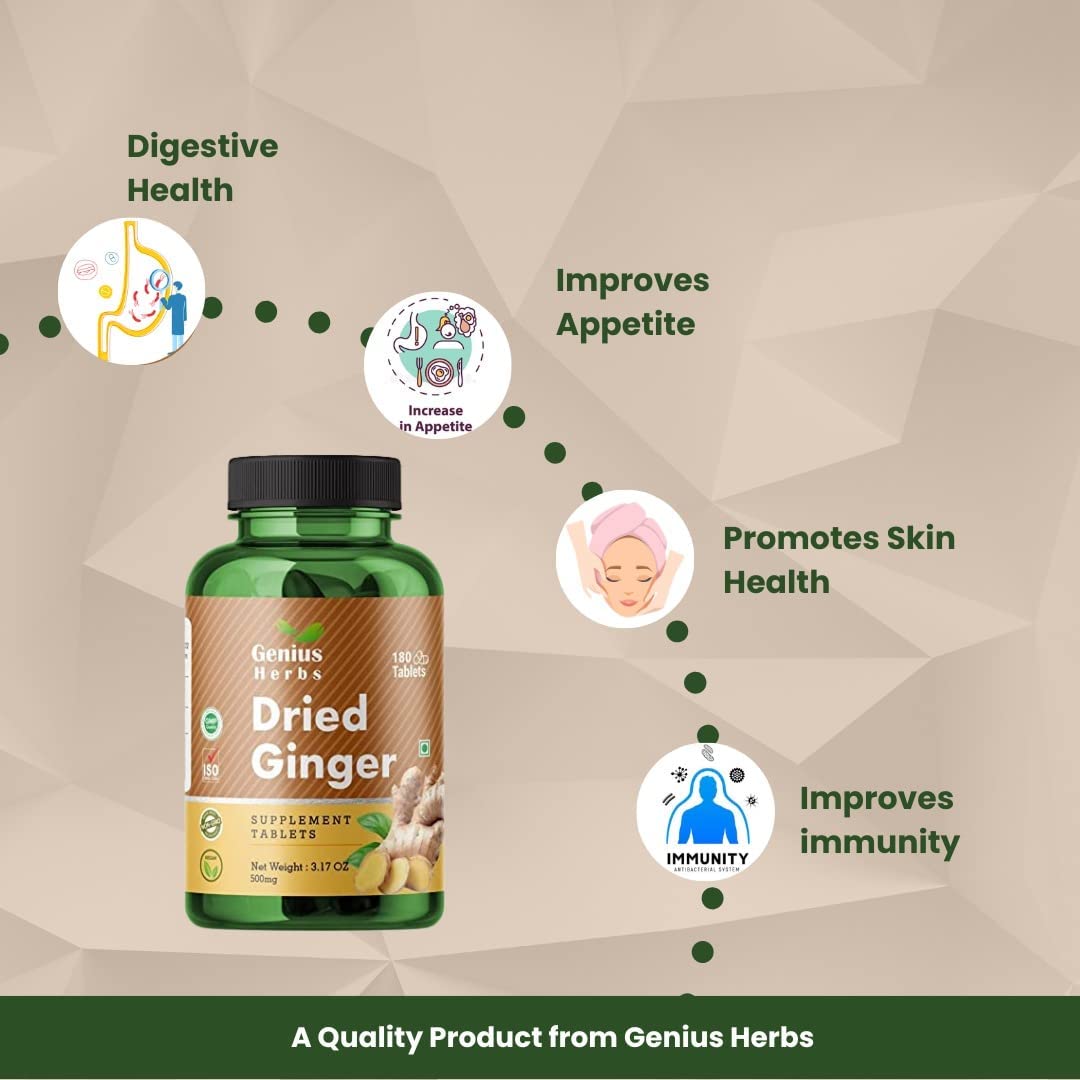 Generic Dried Ginger 500mg, 180 Tablets