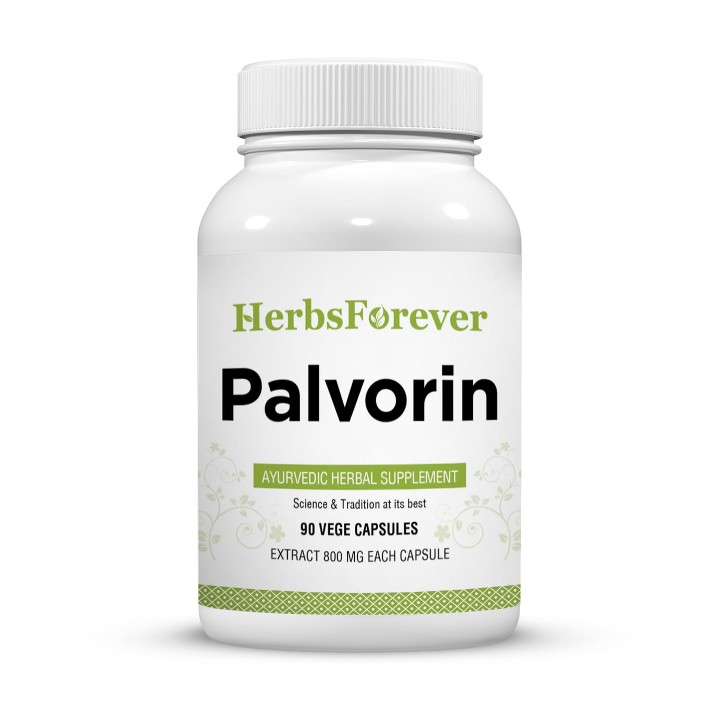 Herbsforever Palvorin Hemorrhoid Relief with Pearl Calcium, Neem, Lodhra, Haritaki, Mimosa Pudica 12 Ayurvedic Herb Extracts, 90 Veg Capsules