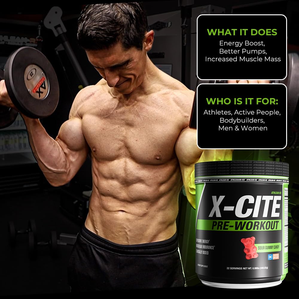 ATHLEAN-RX X-CITE Pre-Workout Powder 15.61 Ounce