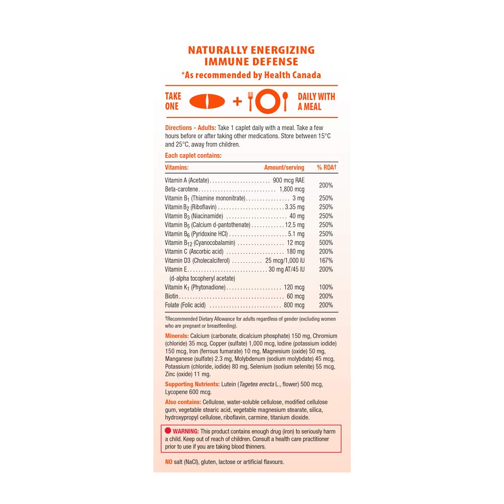 Jamieson Laboratories 100% Complete Multivitamin Max Strength Formula, 90 Capsules