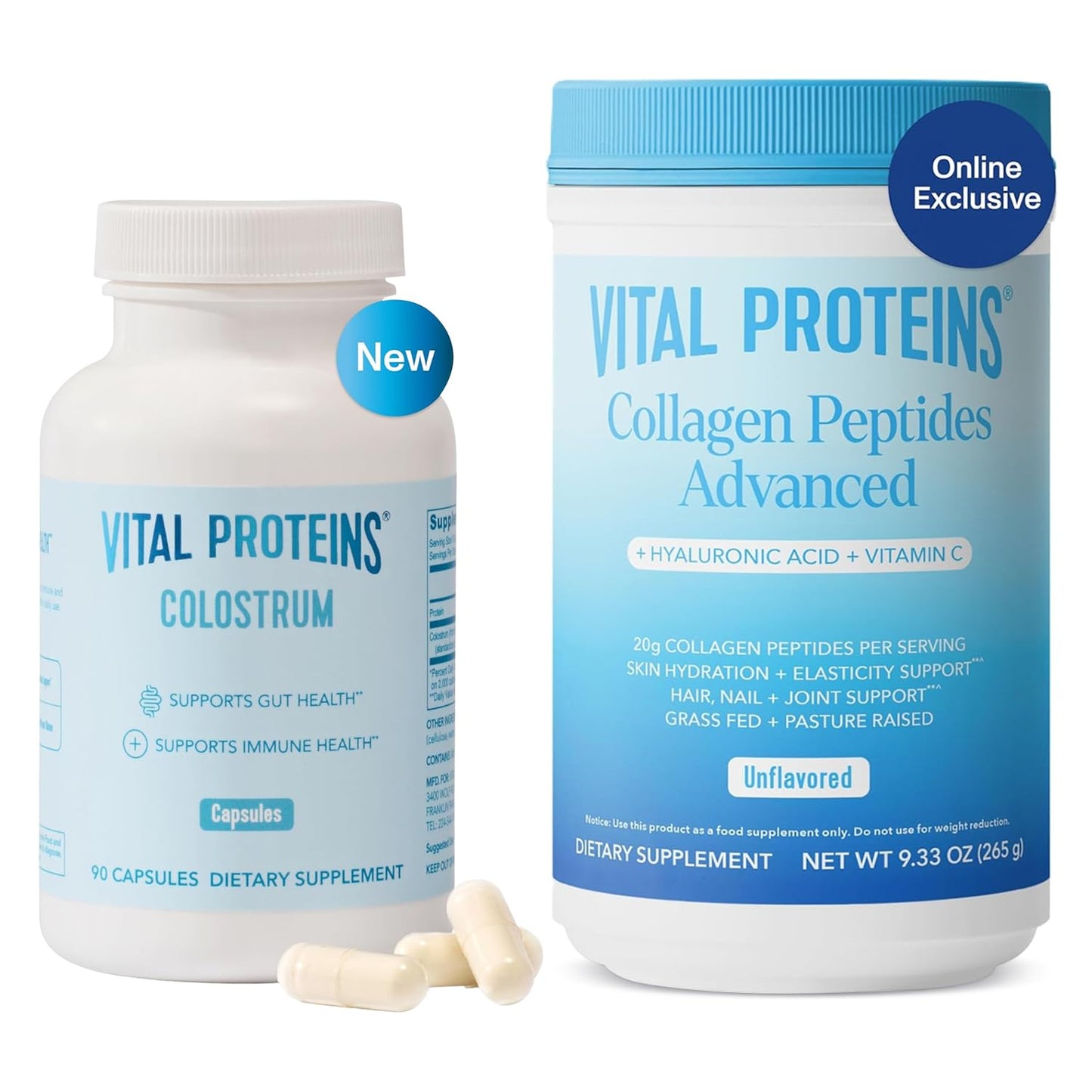 Vital Proteins Collagen Peptides Powder, Unflavored, 19.3 oz