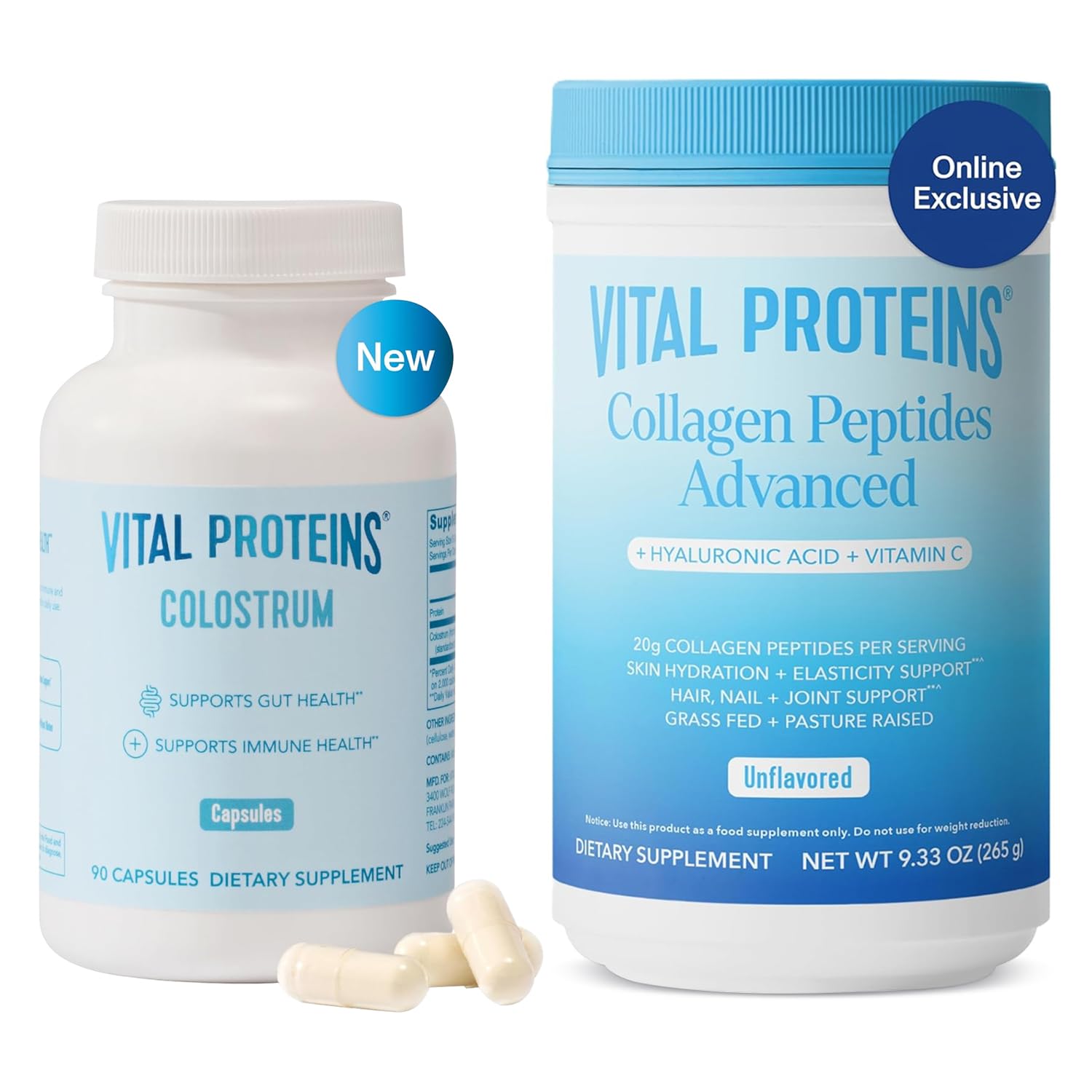 Vital Proteins Collagen Peptides Powder, Unflavored, 19.3 oz