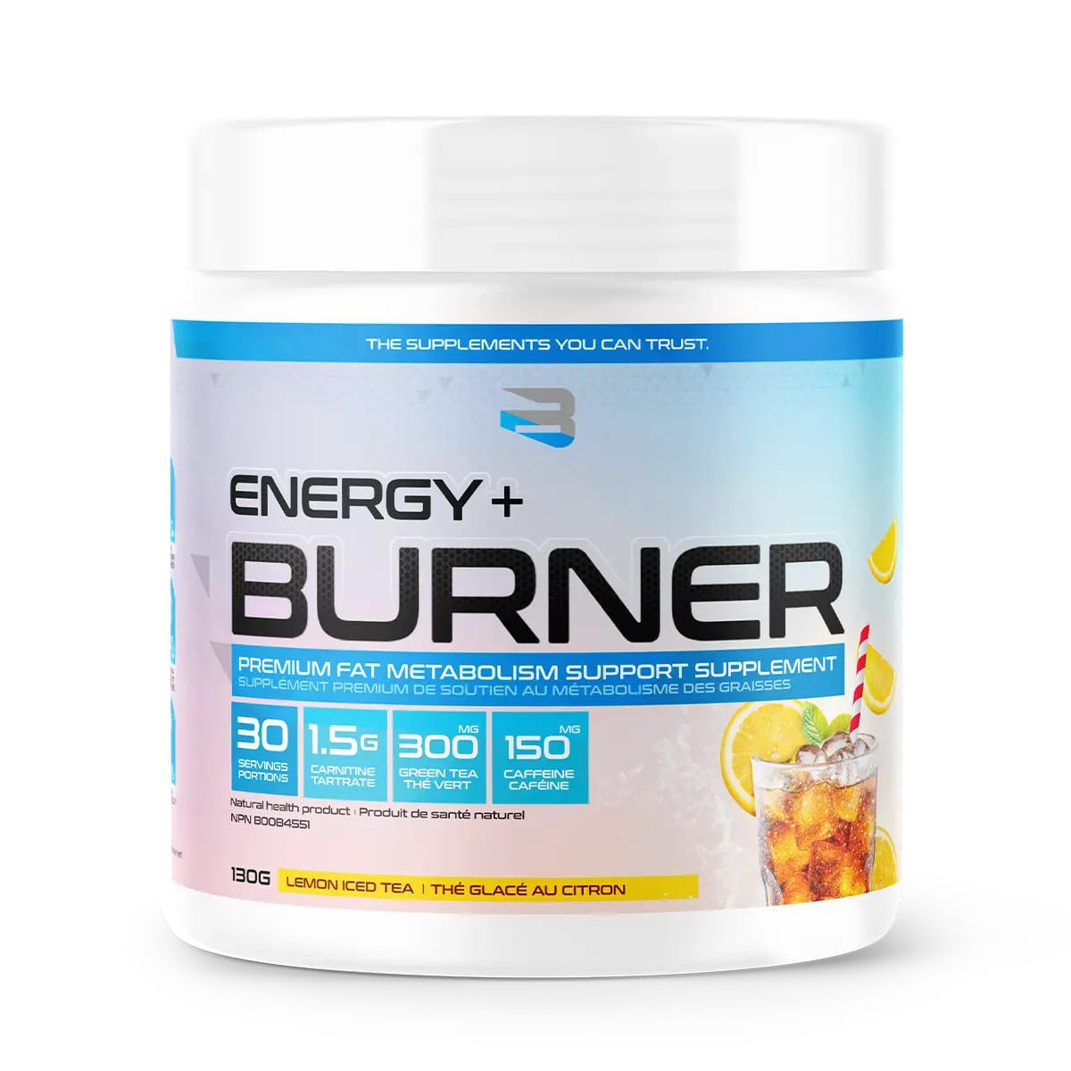 Believe Supplements Energy + Burner Powder, 4.59 Ounce