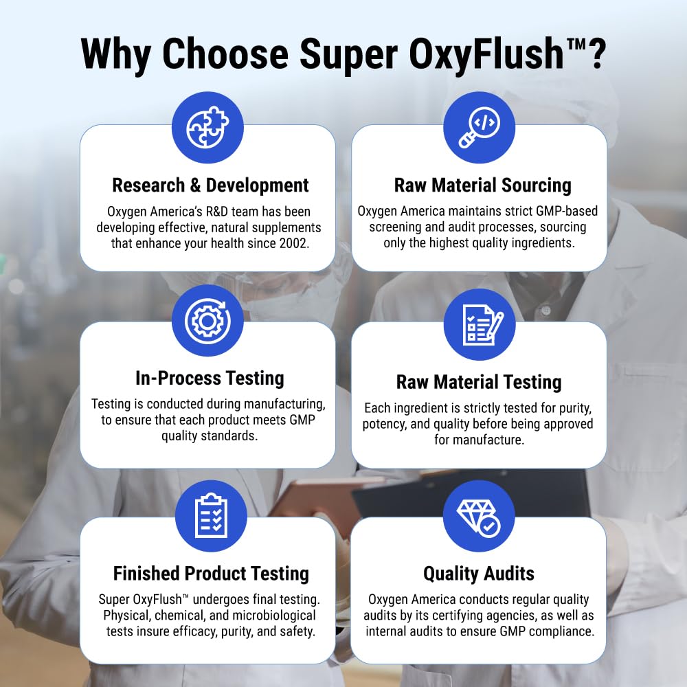 Oxygen America Super OxyFlush Capsules, 120 Count