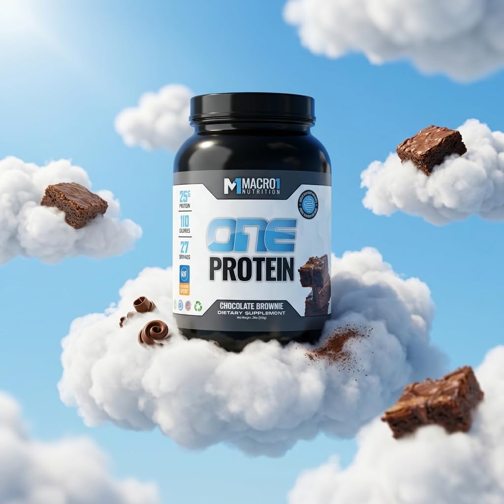 Macro1 Nutrition ONE Protein Powder, Whey and Casein Blend, Low Calorie, Baking Protein - 32.1 Servings