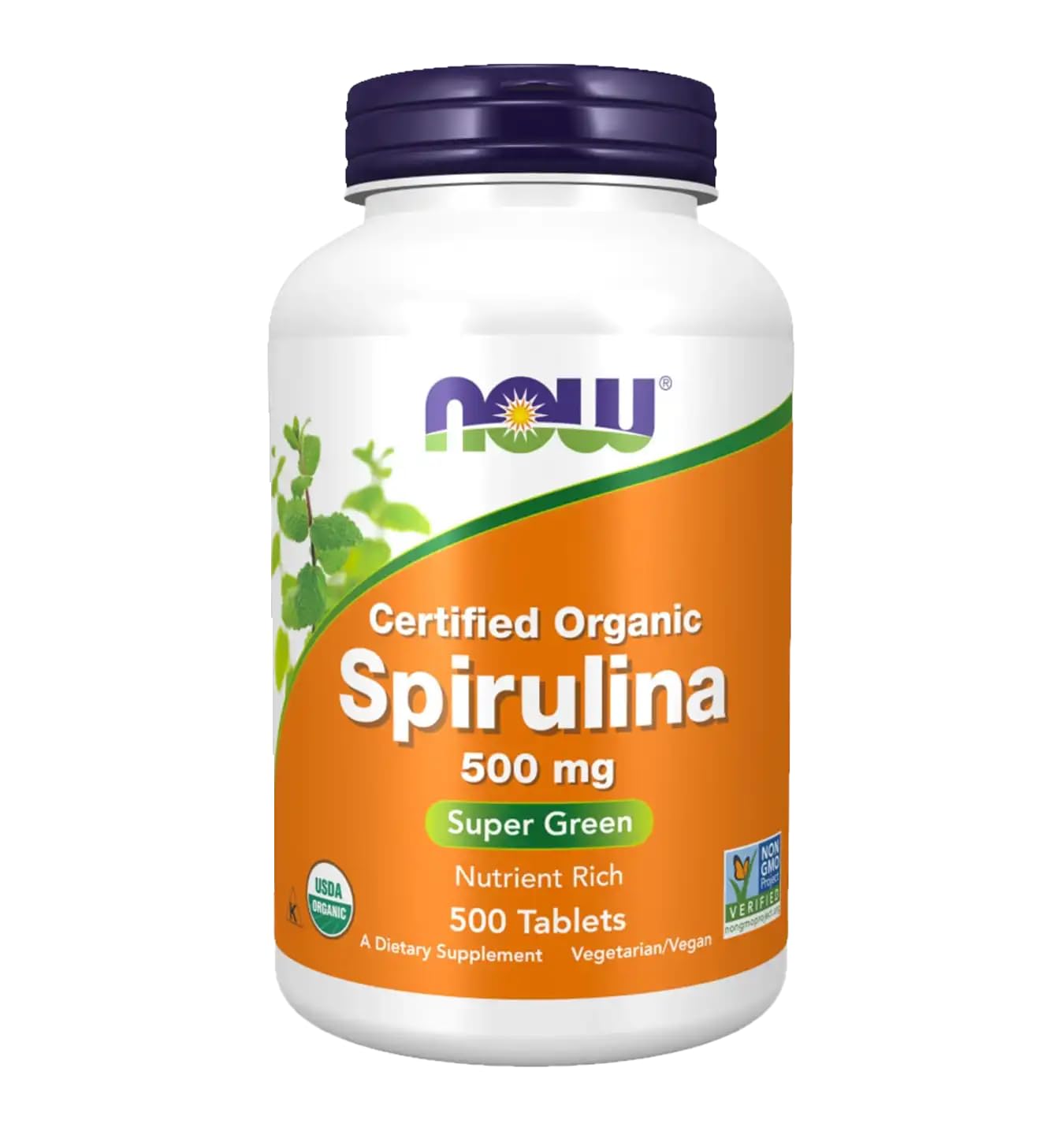 NOW Foods Spirulina 500 mg Tablet, 500 Tablets
