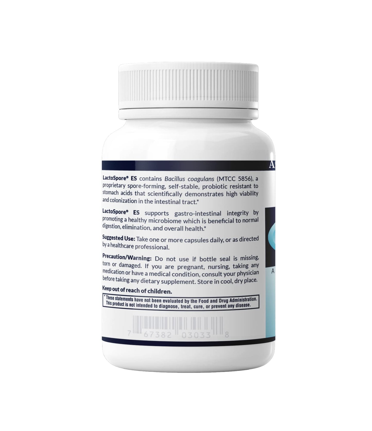 AFI America's Finest Inc LactoSpore ES Spore Probiotic 60 Capsules